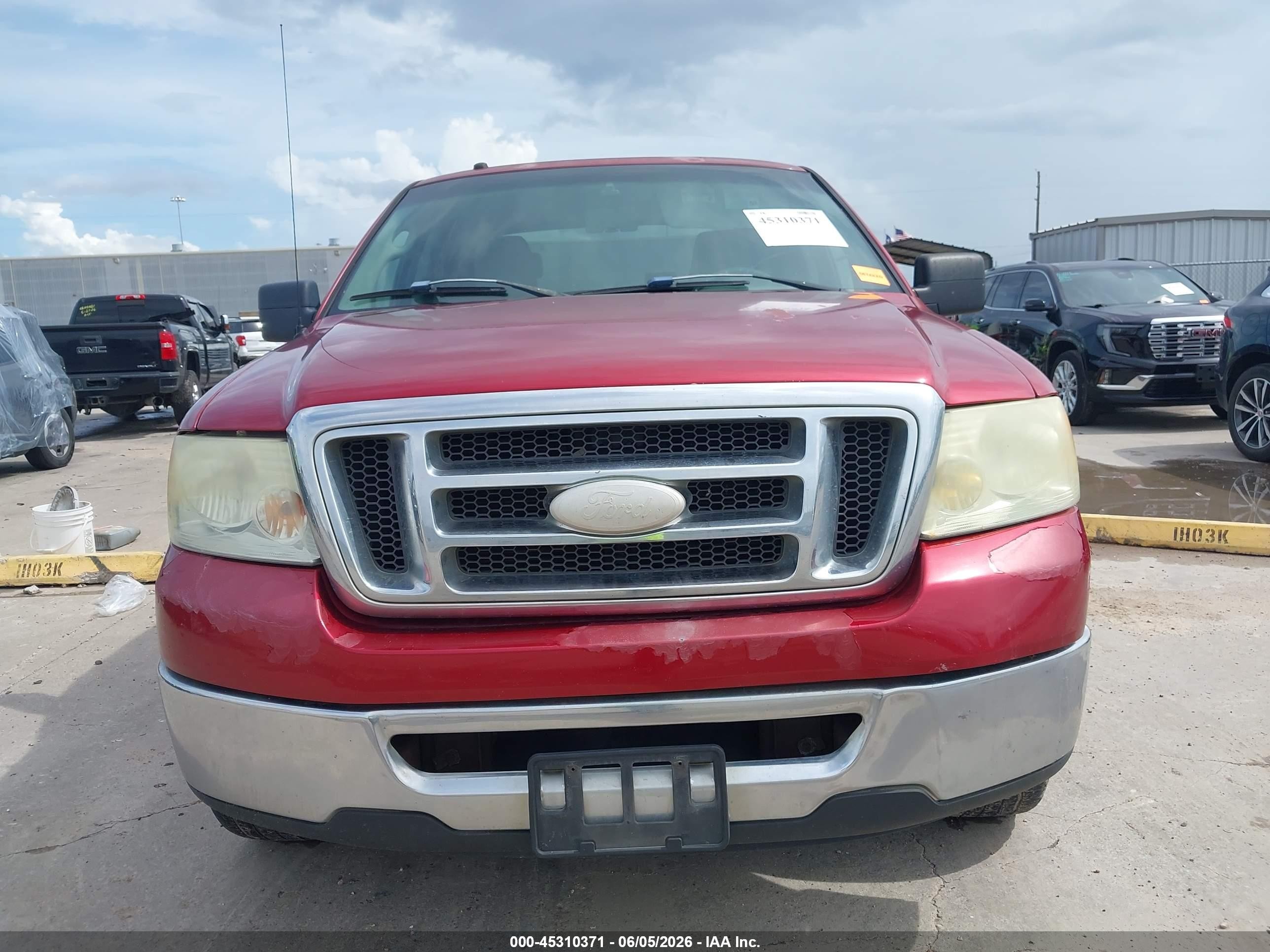 2008 Ford F-150 Xlt Красный vin: 1FTRW12WX8KC57115