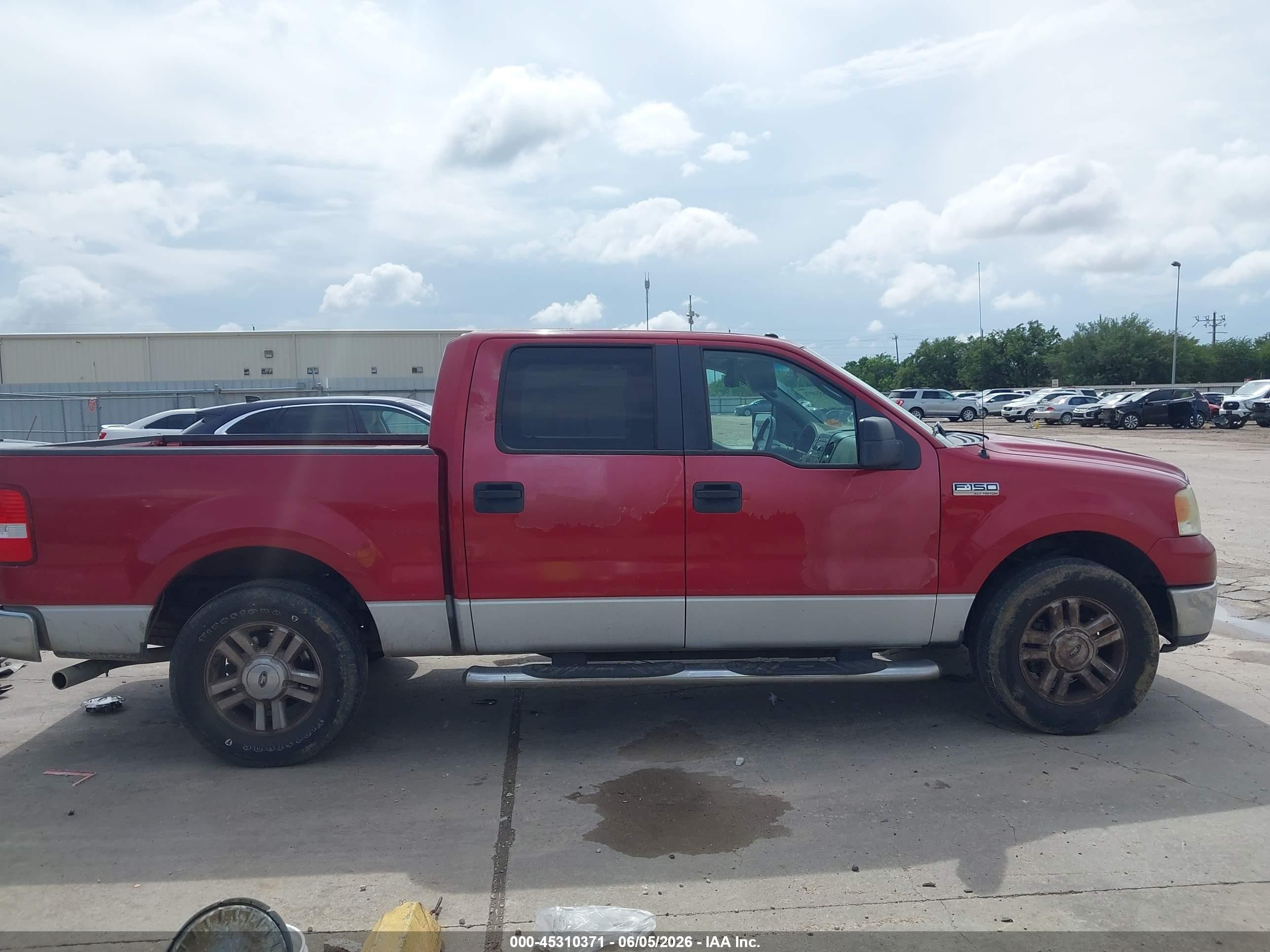 2008 Ford F-150 Xlt Красный vin: 1FTRW12WX8KC57115