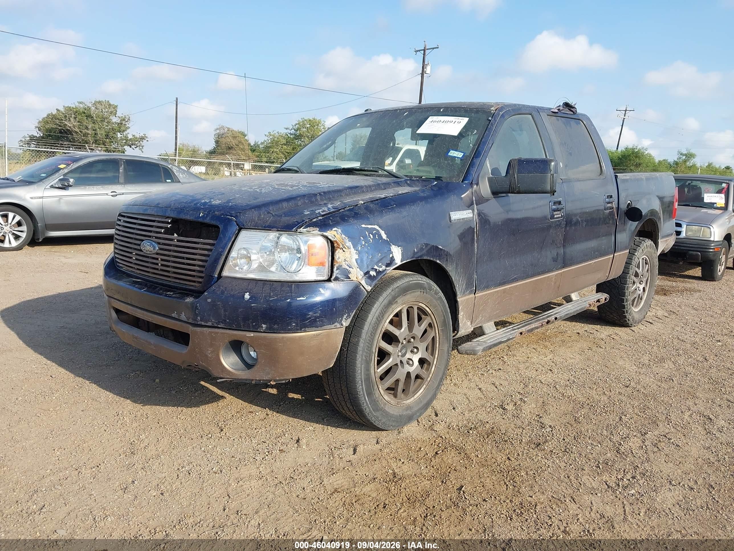 2008 Ford F-150 60th Anniversary/fx2/xl/xlt Синий vin: 1FTRW12WX8KD03087