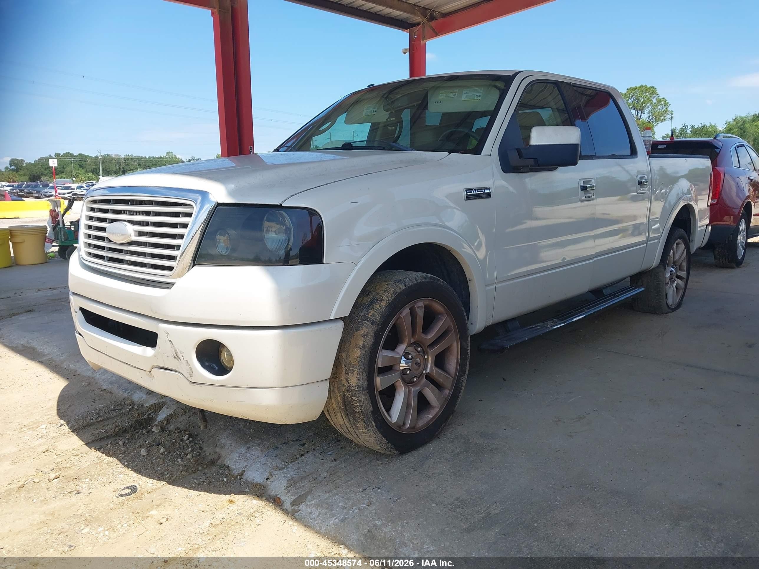 2008 Ford F-150 Harley-davidson/limited White vin: 1FTRW14528FA26898