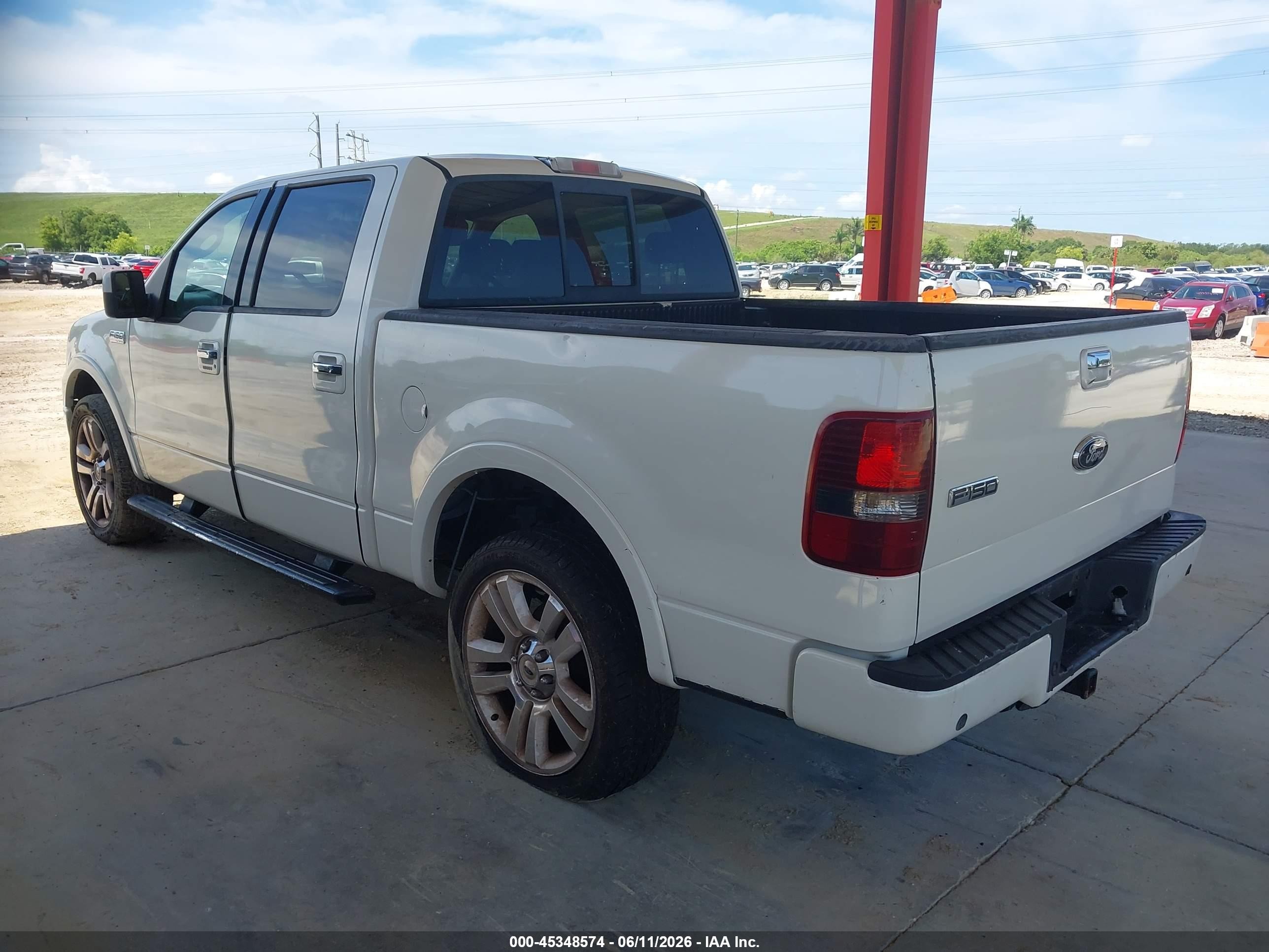 2008 Ford F-150 Harley-davidson/limited White vin: 1FTRW14528FA26898