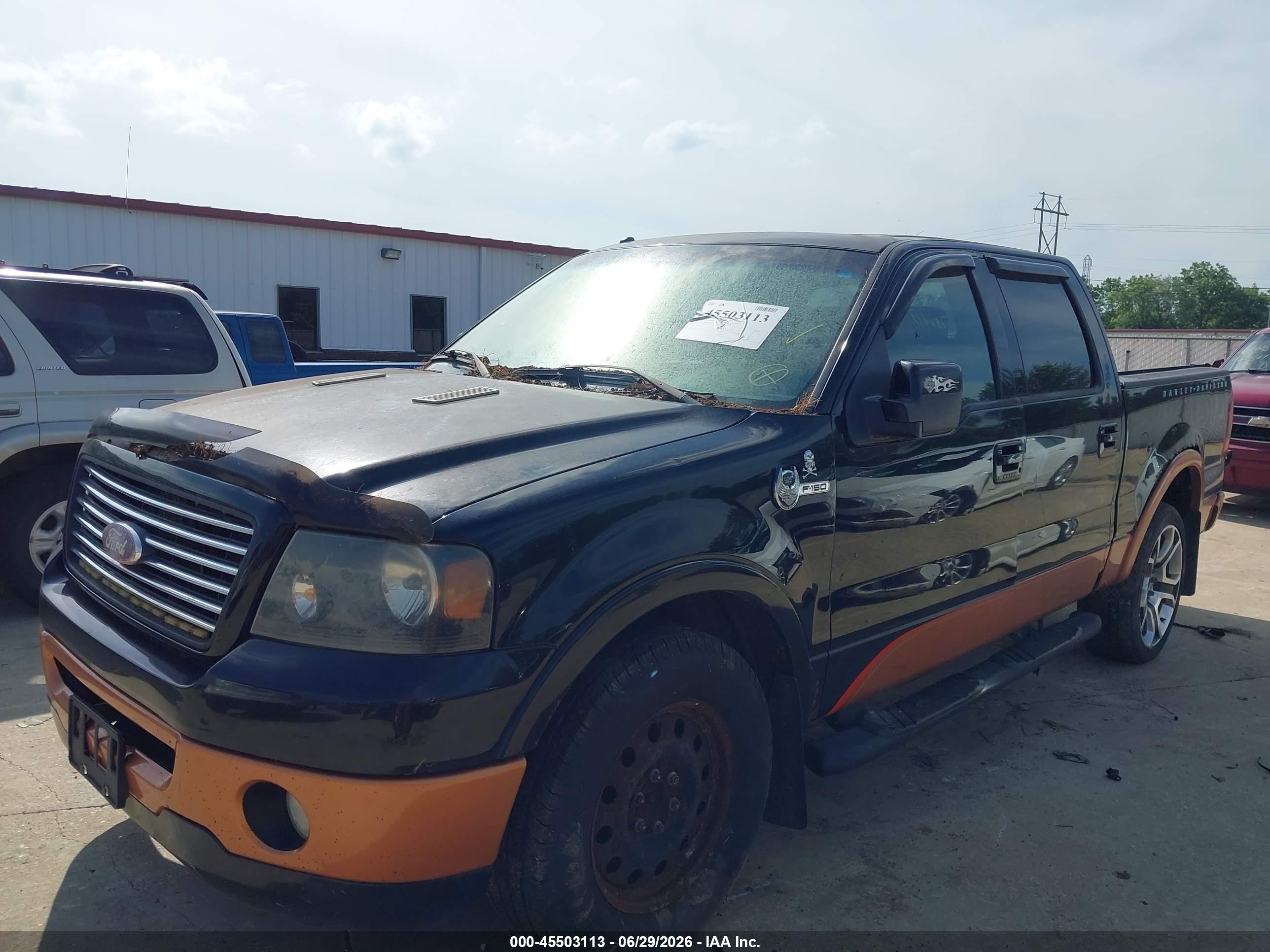 2008 Ford F-150 Harley-davidson/limited Black vin: 1FTRW14548FA27776