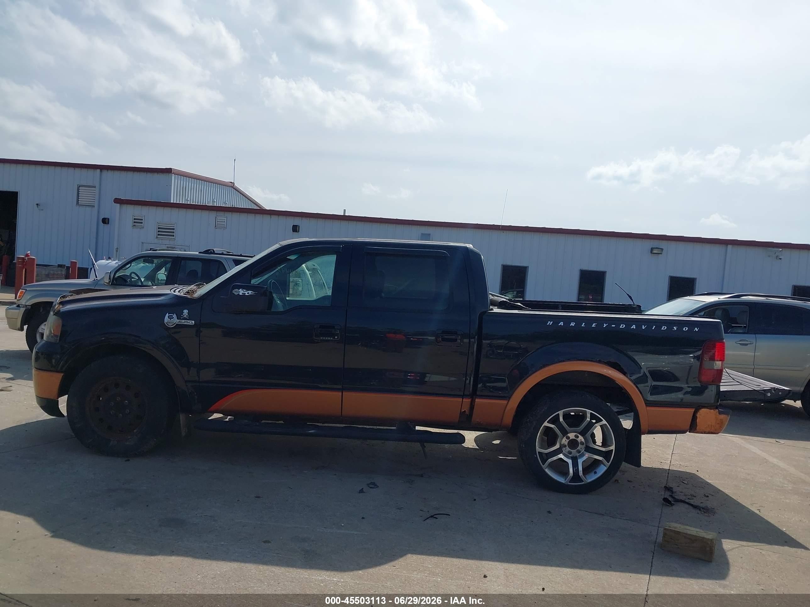 2008 Ford F-150 Harley-davidson/limited Black vin: 1FTRW14548FA27776