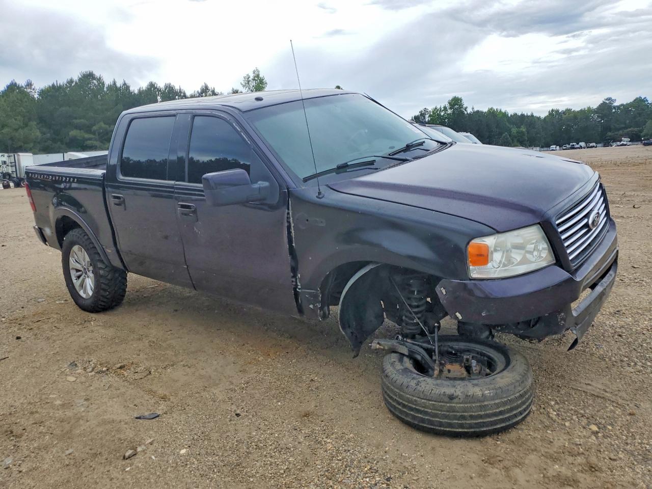 2007 Ford F150 Supercrew Purple vin: 1FTRW14587FB51502