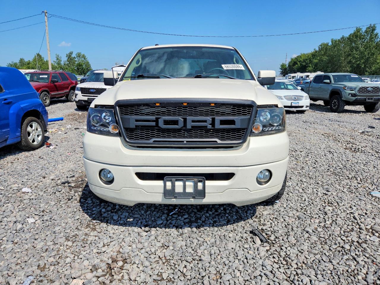 2008 Ford F150 Supercrew White vin: 1FTRW145X8FA18368