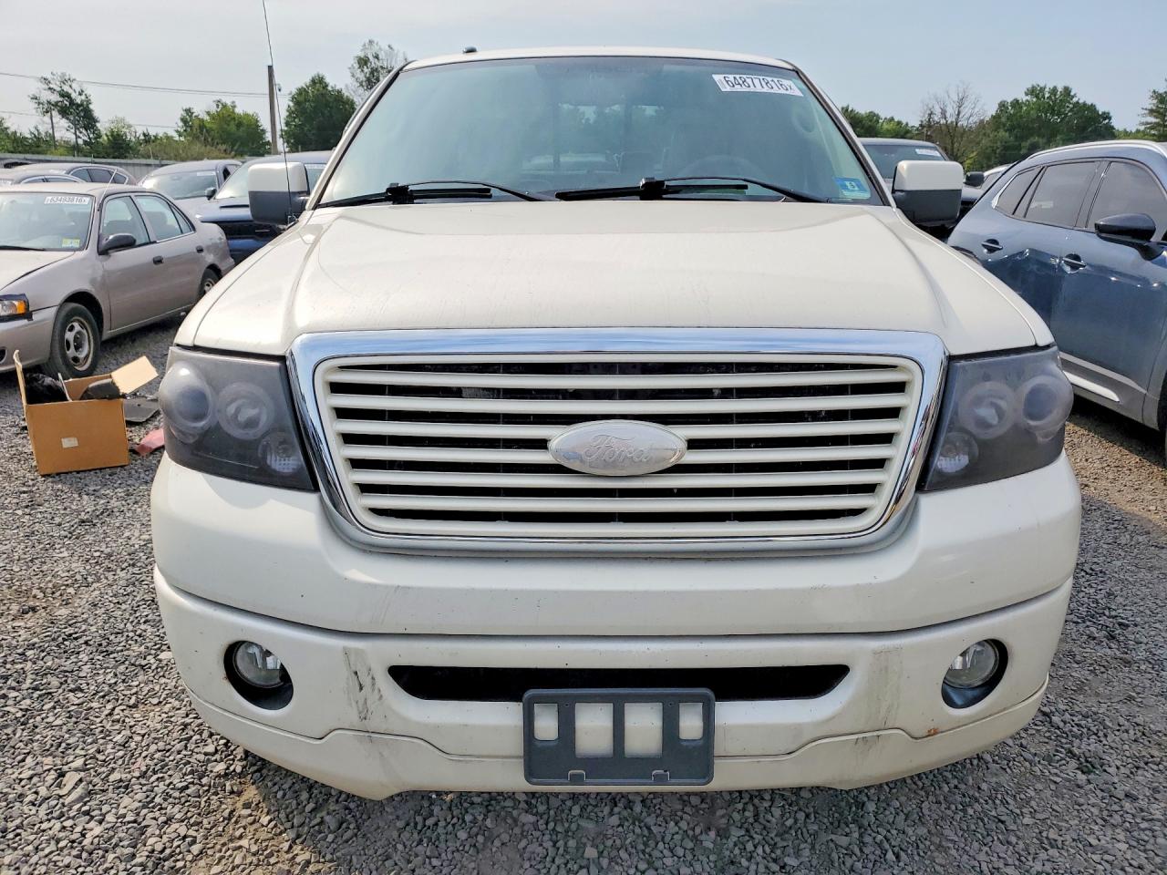 2008 Ford F150 Supercrew White vin: 1FTRW145X8FA68493