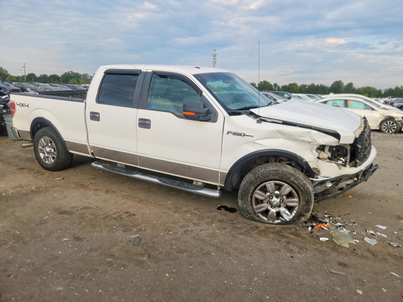 2009 Ford F150 Supercrew White vin: 1FTRW14819FA34289