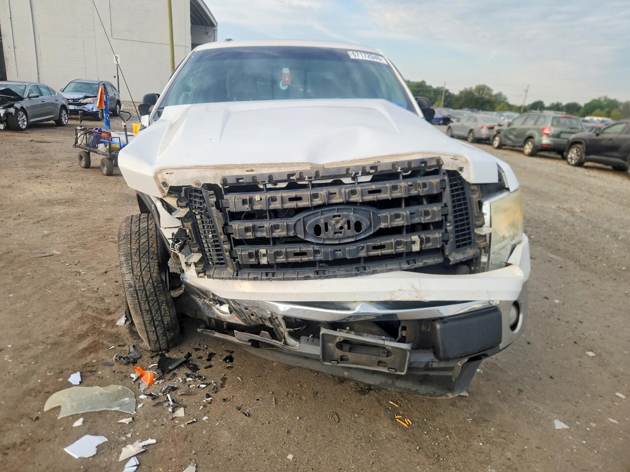2009 Ford F150 Supercrew White vin: 1FTRW14819FA34289