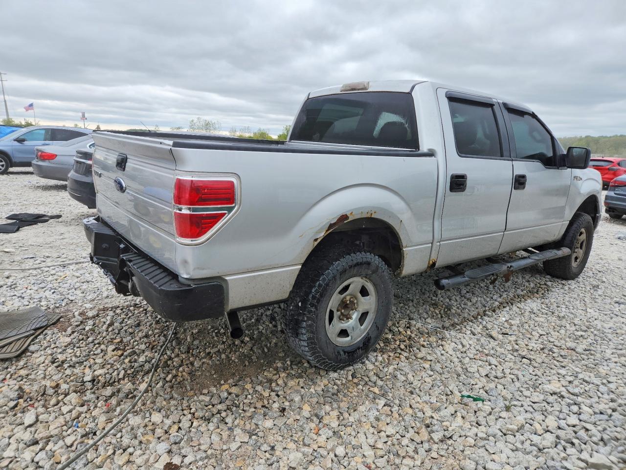 2009 Ford F150 Supercrew Silver vin: 1FTRW14829FA66801
