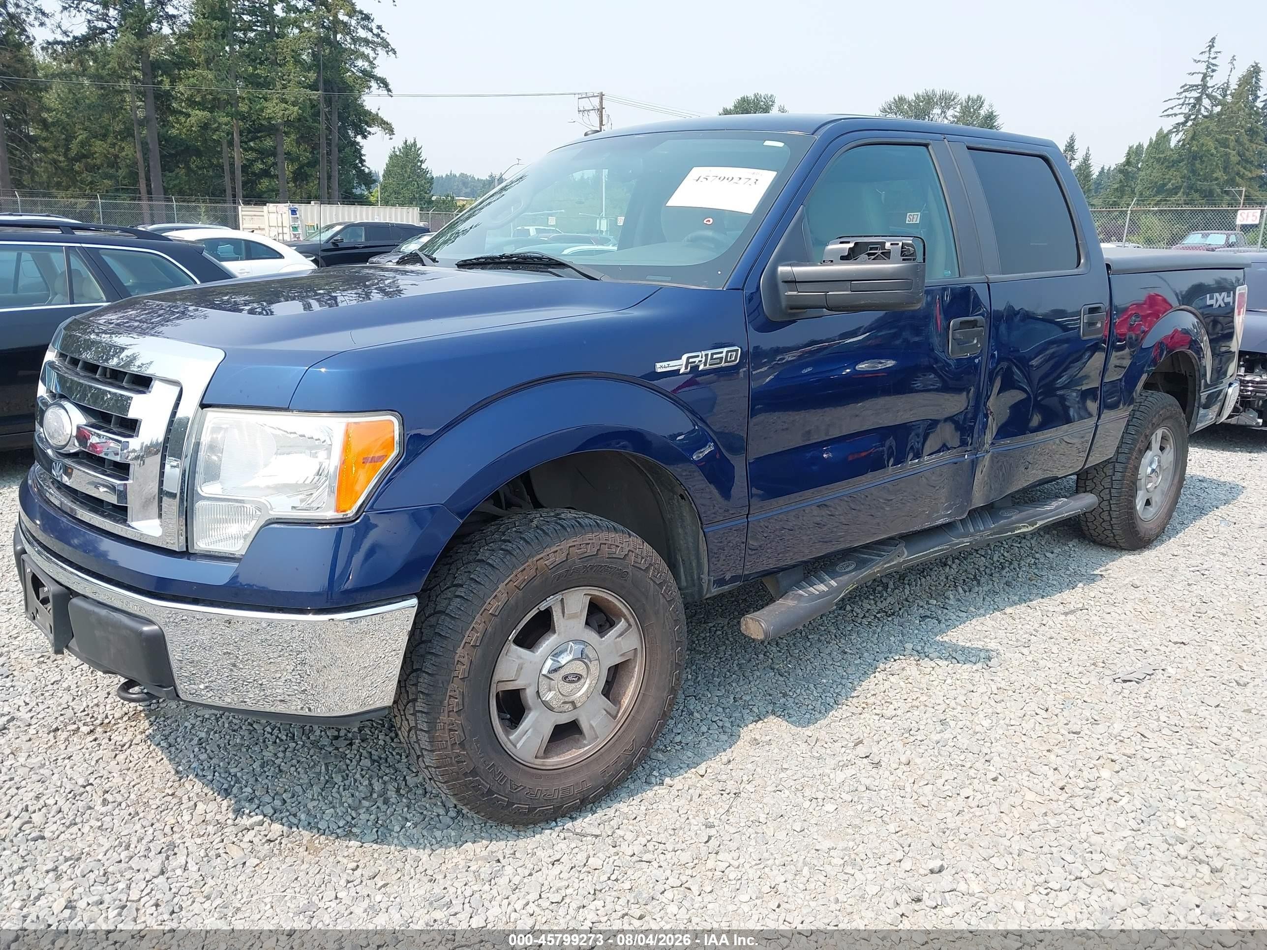 2009 Ford F-150 Xl/xlt Blue vin: 1FTRW14849FA48557