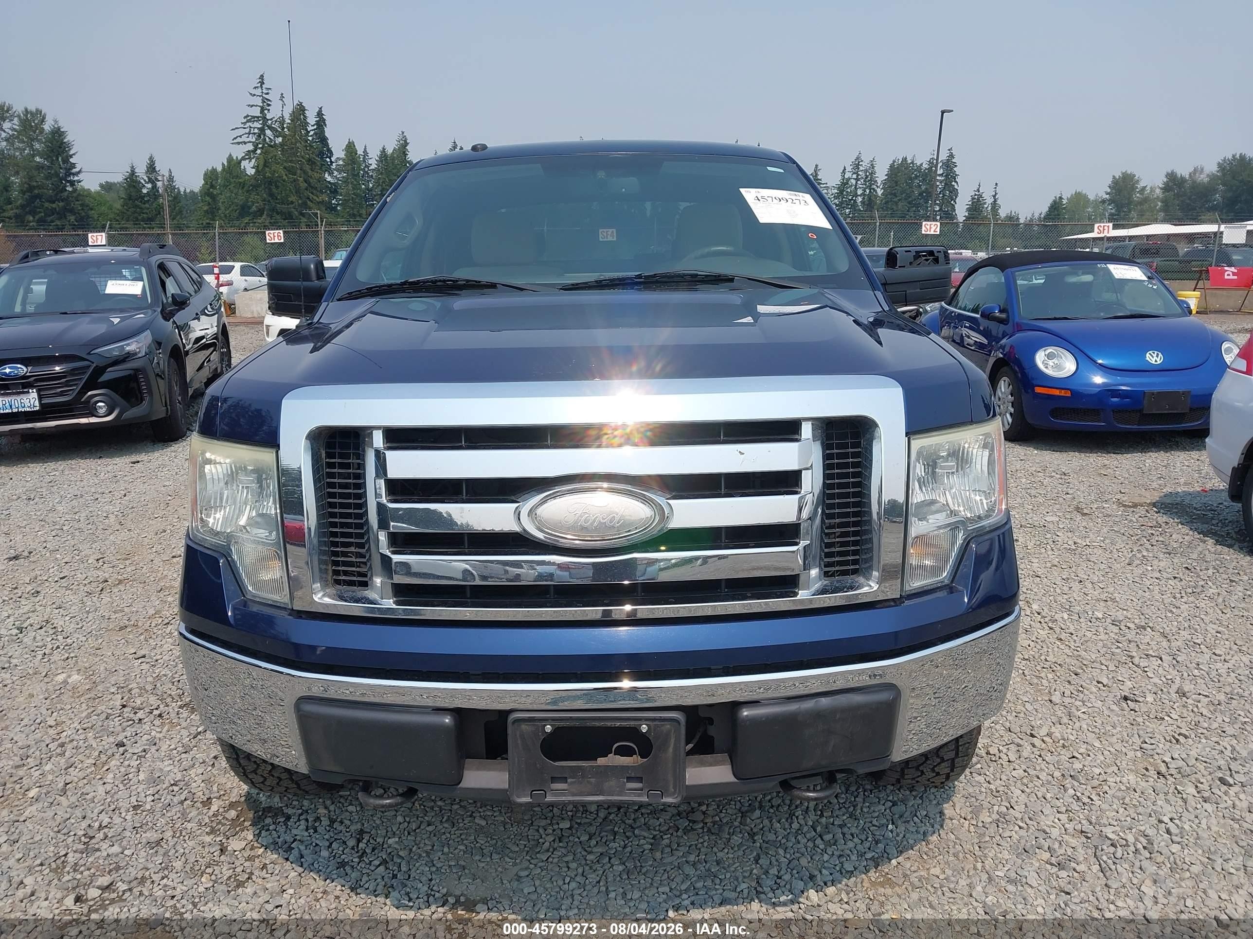 2009 Ford F-150 Xl/xlt Blue vin: 1FTRW14849FA48557