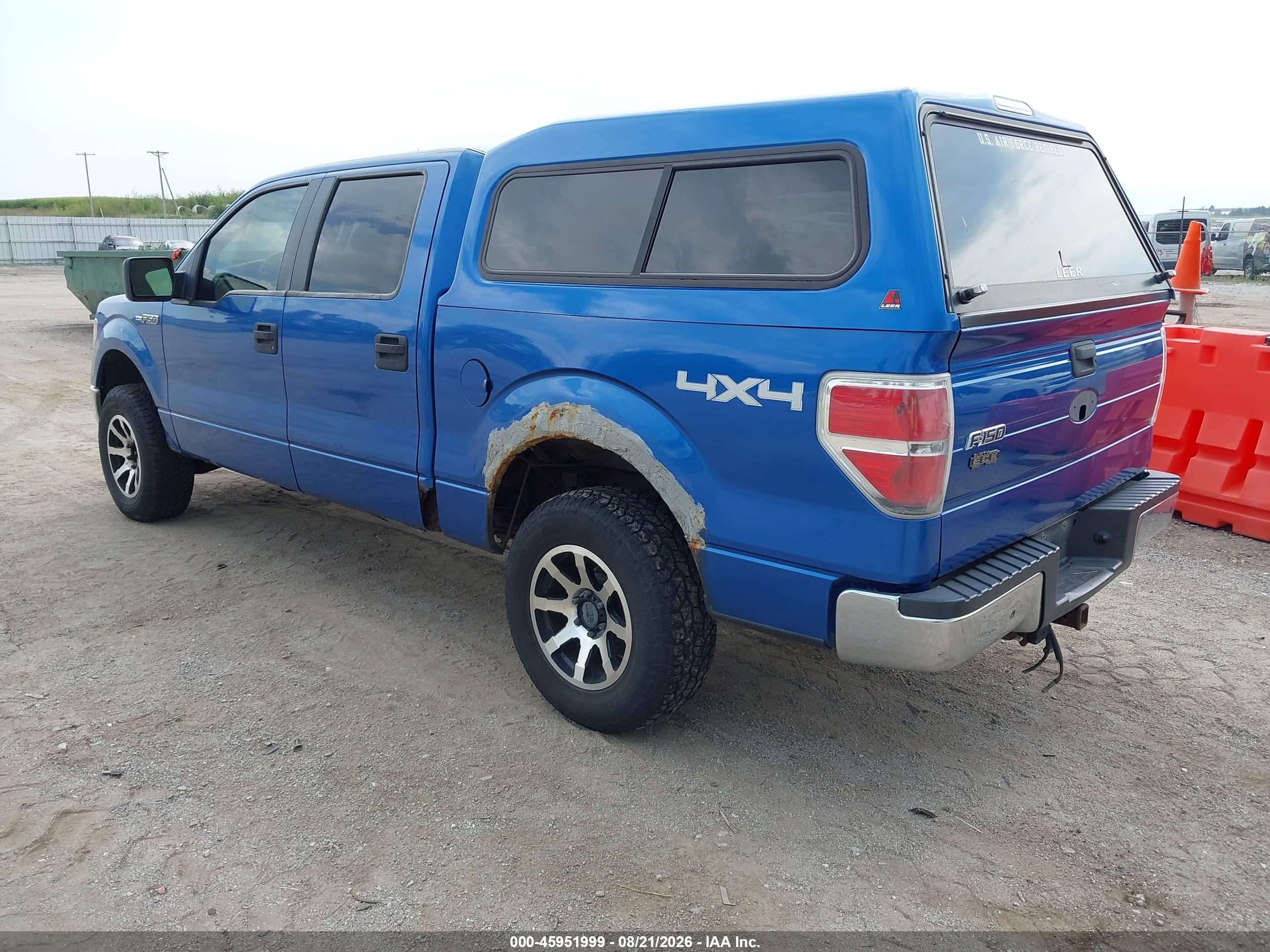 2009 Ford F-150 Xl/xlt Blue vin: 1FTRW14869KC75529