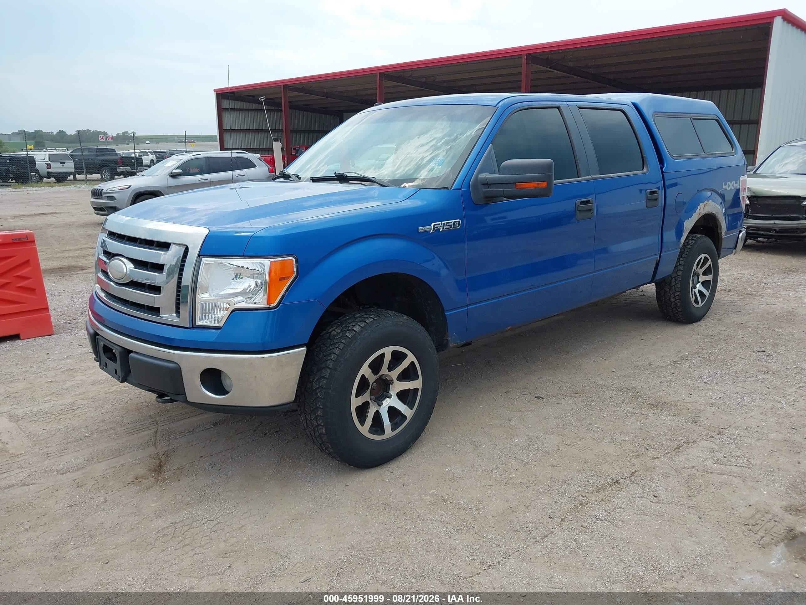 2009 Ford F-150 Xl/xlt Blue vin: 1FTRW14869KC75529