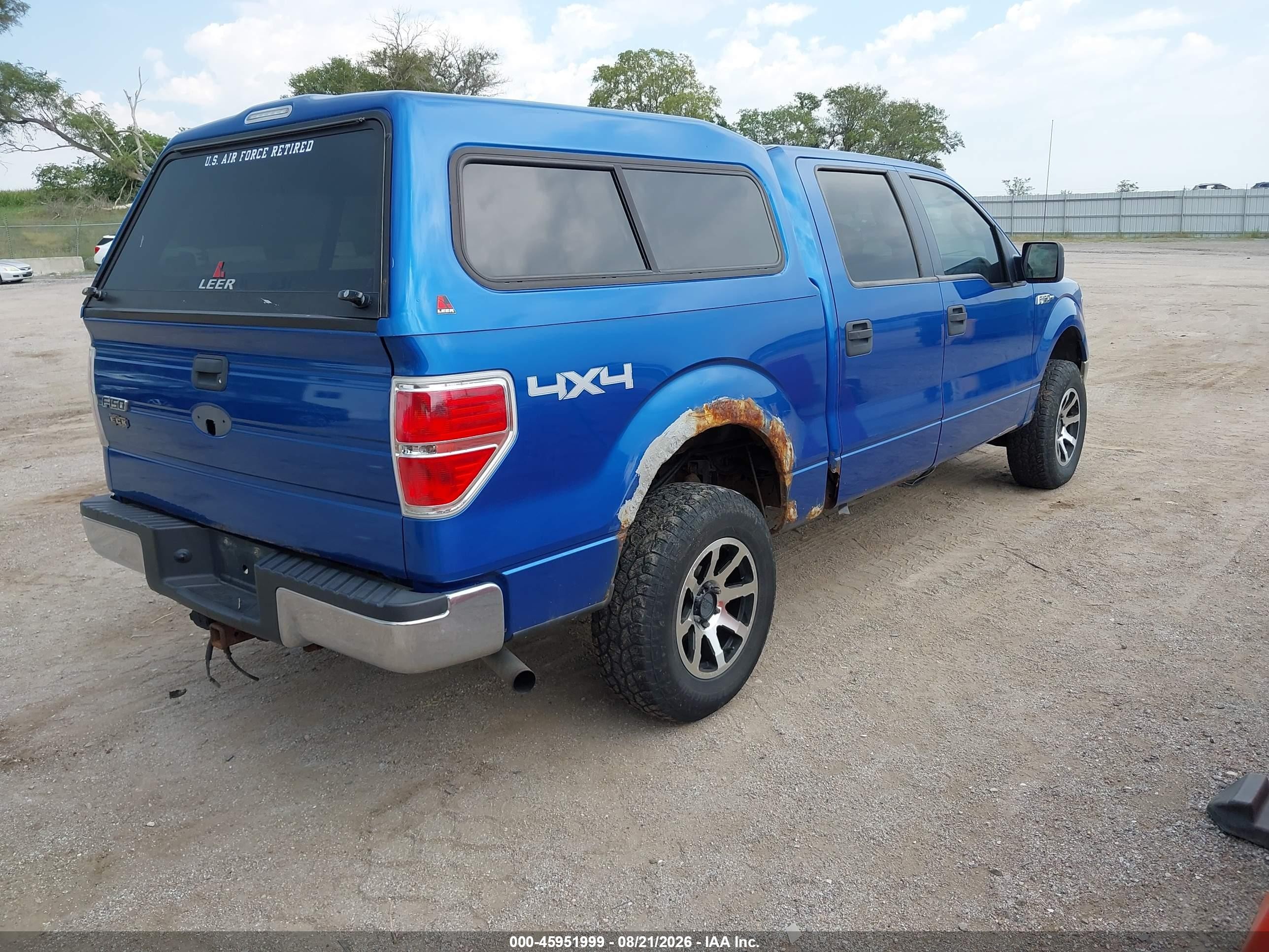 2009 Ford F-150 Xl/xlt Blue vin: 1FTRW14869KC75529