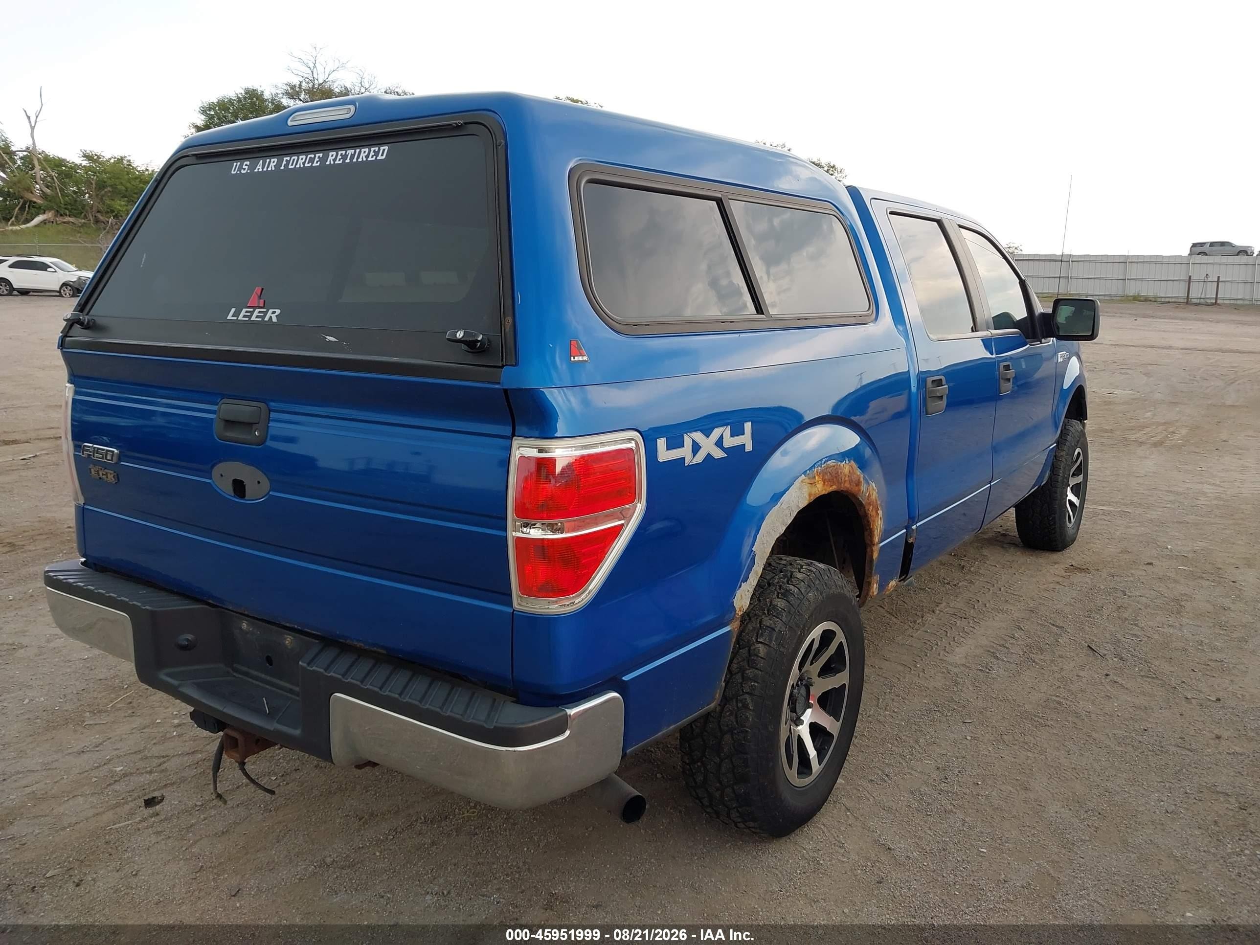 2009 Ford F-150 Xl/xlt Blue vin: 1FTRW14869KC75529