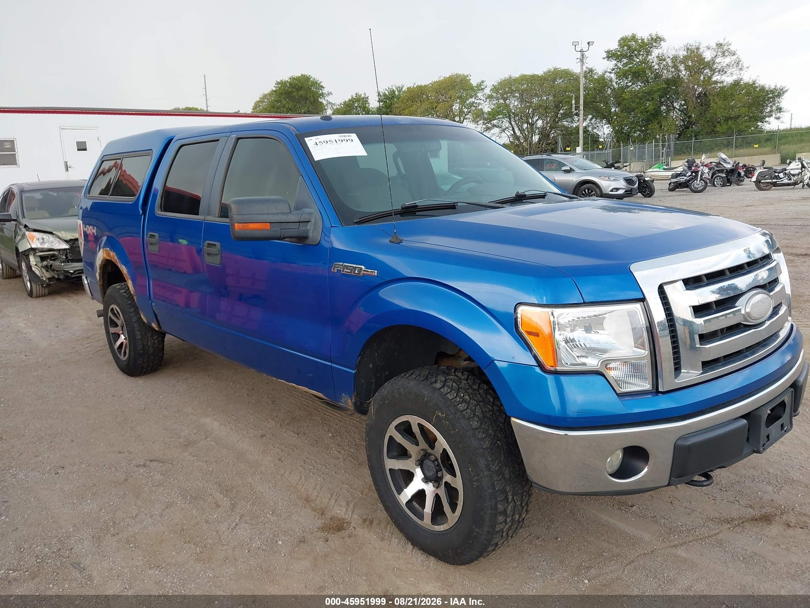 2009 Ford F-150 Xl/xlt Blue vin: 1FTRW14869KC75529