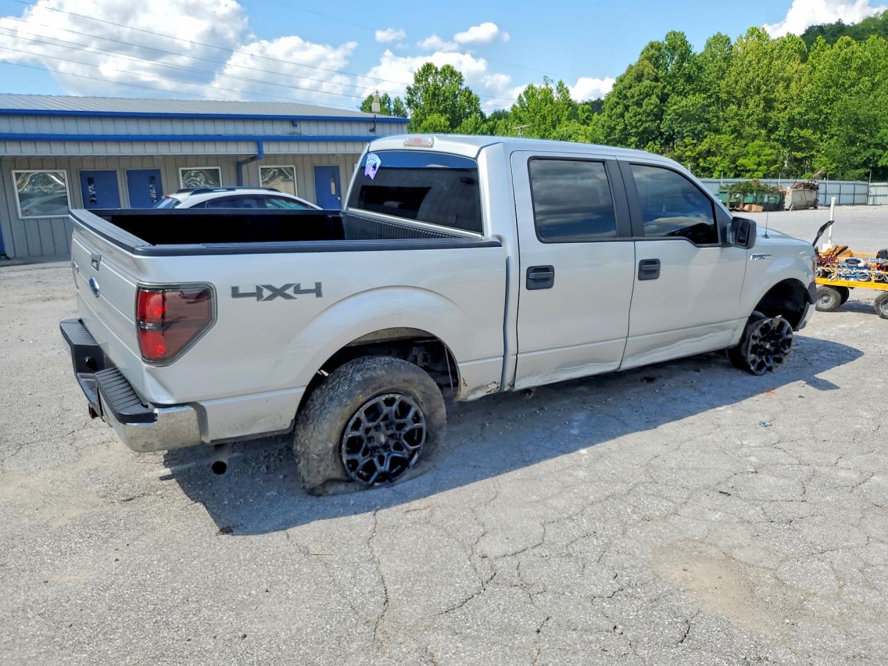 2009 Ford F150 Supercrew Silver vin: 1FTRW14879FA58502