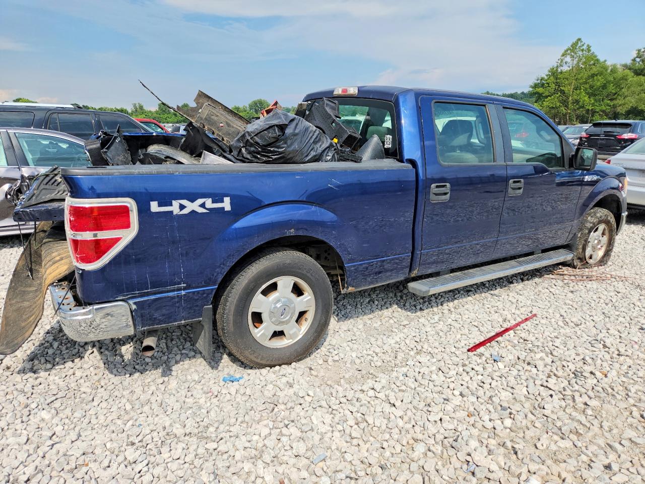 2009 Ford F150 Supercrew Blue vin: 1FTRW148X9FA45873