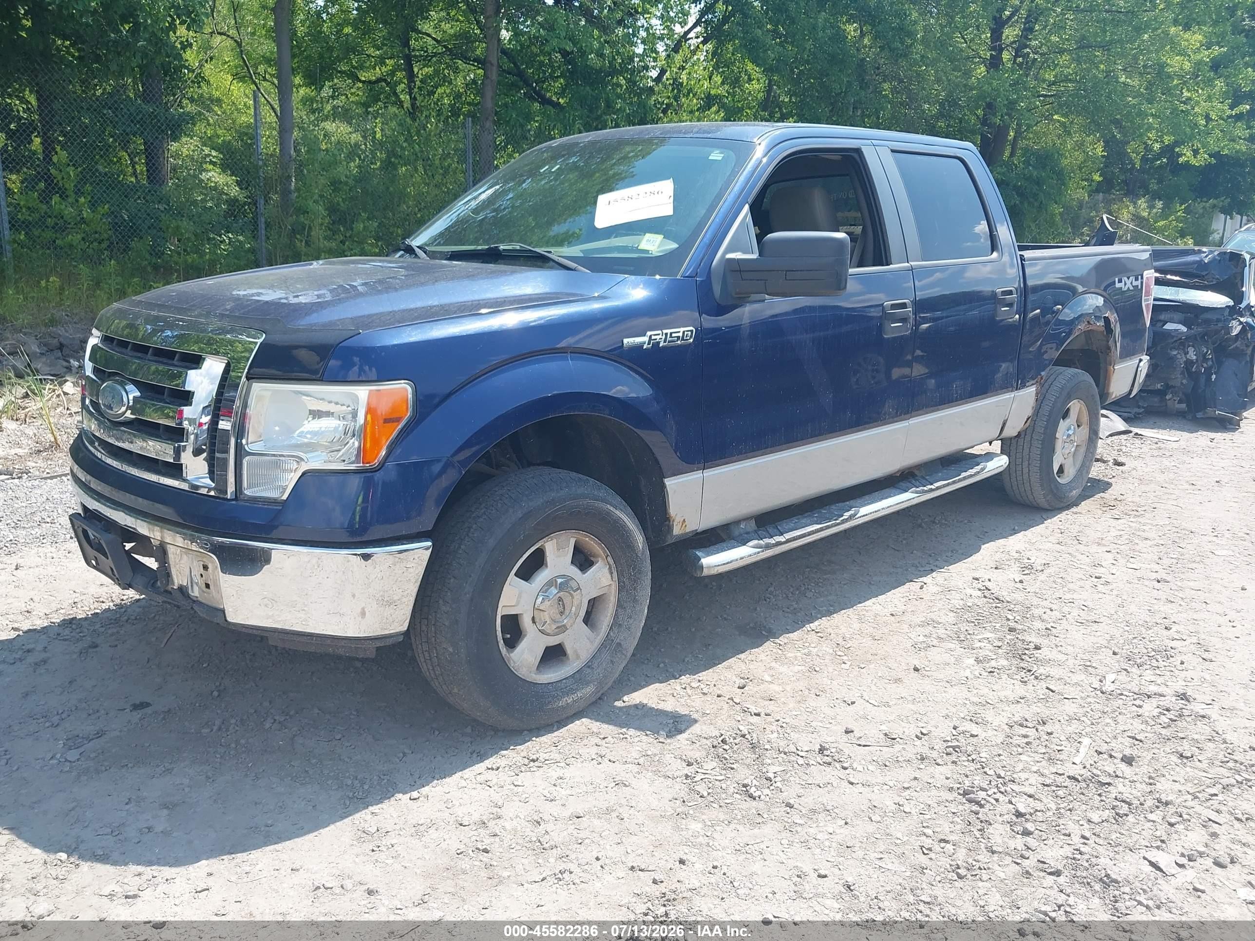 2009 Ford F-150 Xl/xlt Blue vin: 1FTRW148X9FA74791
