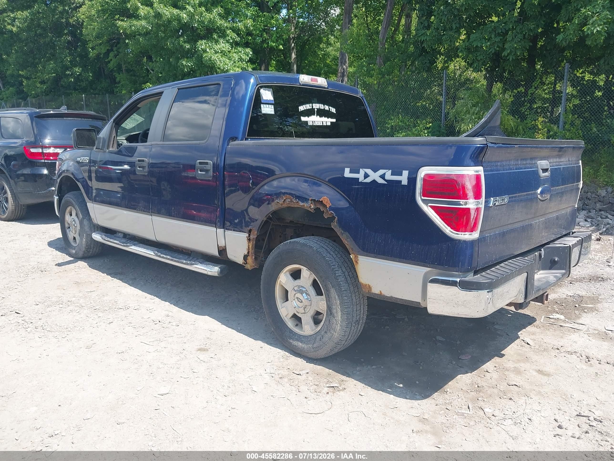 2009 Ford F-150 Xl/xlt Blue vin: 1FTRW148X9FA74791
