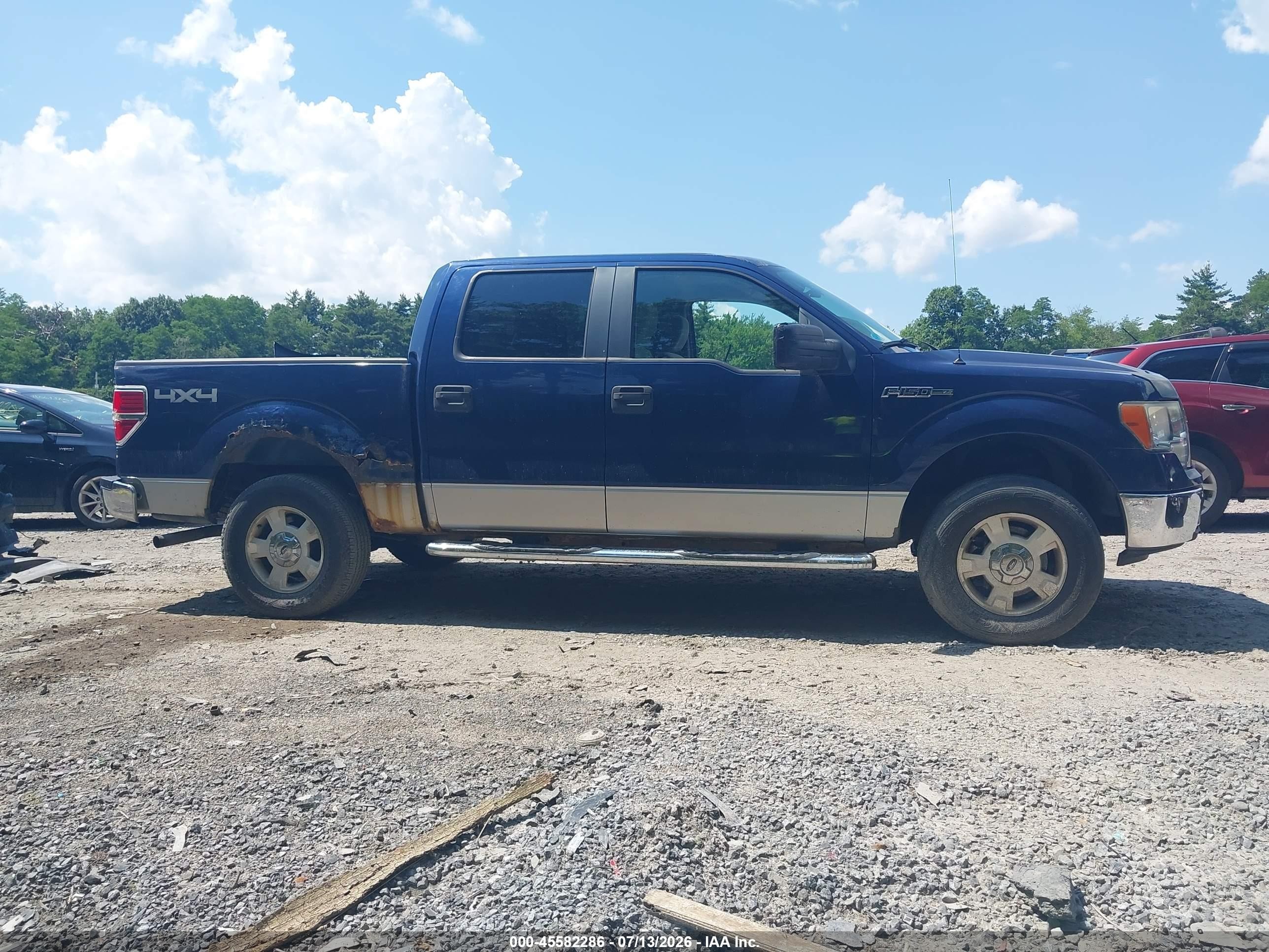 2009 Ford F-150 Xl/xlt Blue vin: 1FTRW148X9FA74791