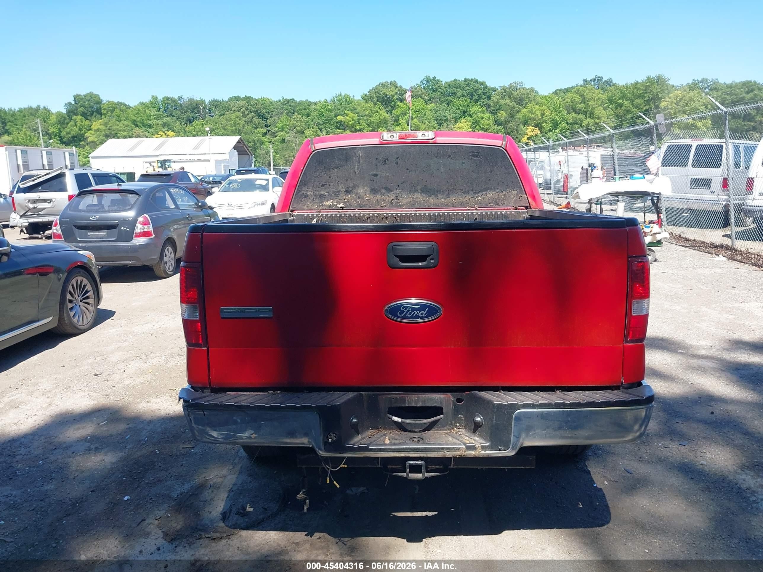 2007 Ford F-150 Xlt Red vin: 1FTRW14W17KC29781