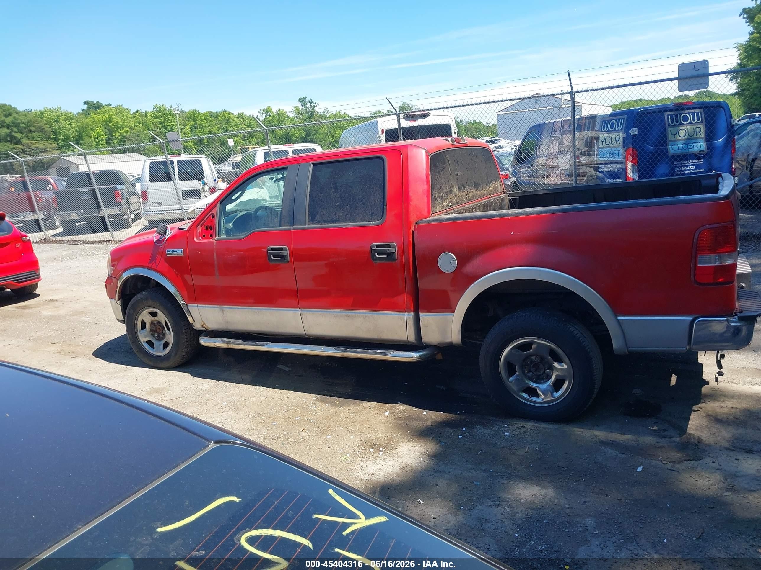 2007 Ford F-150 Xlt Red vin: 1FTRW14W17KC29781