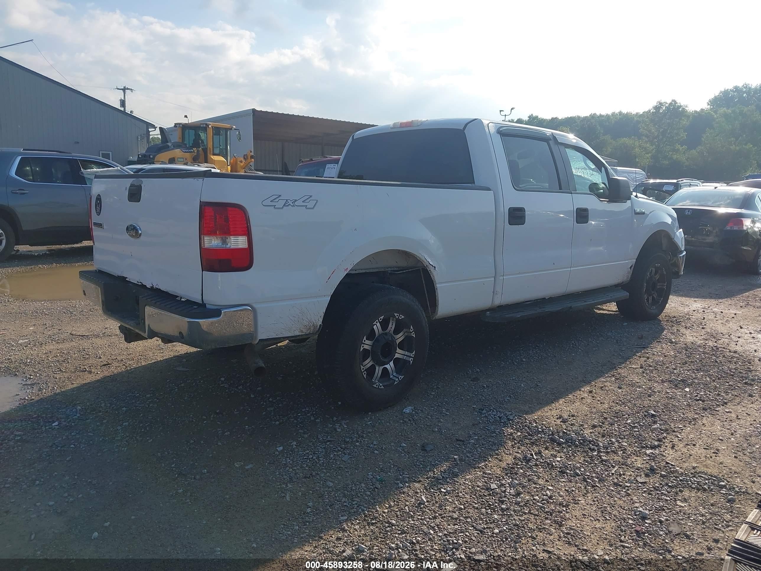 2008 Ford F-150 60th Anniversary/xl/xlt White vin: 1FTRW14W18KC37302