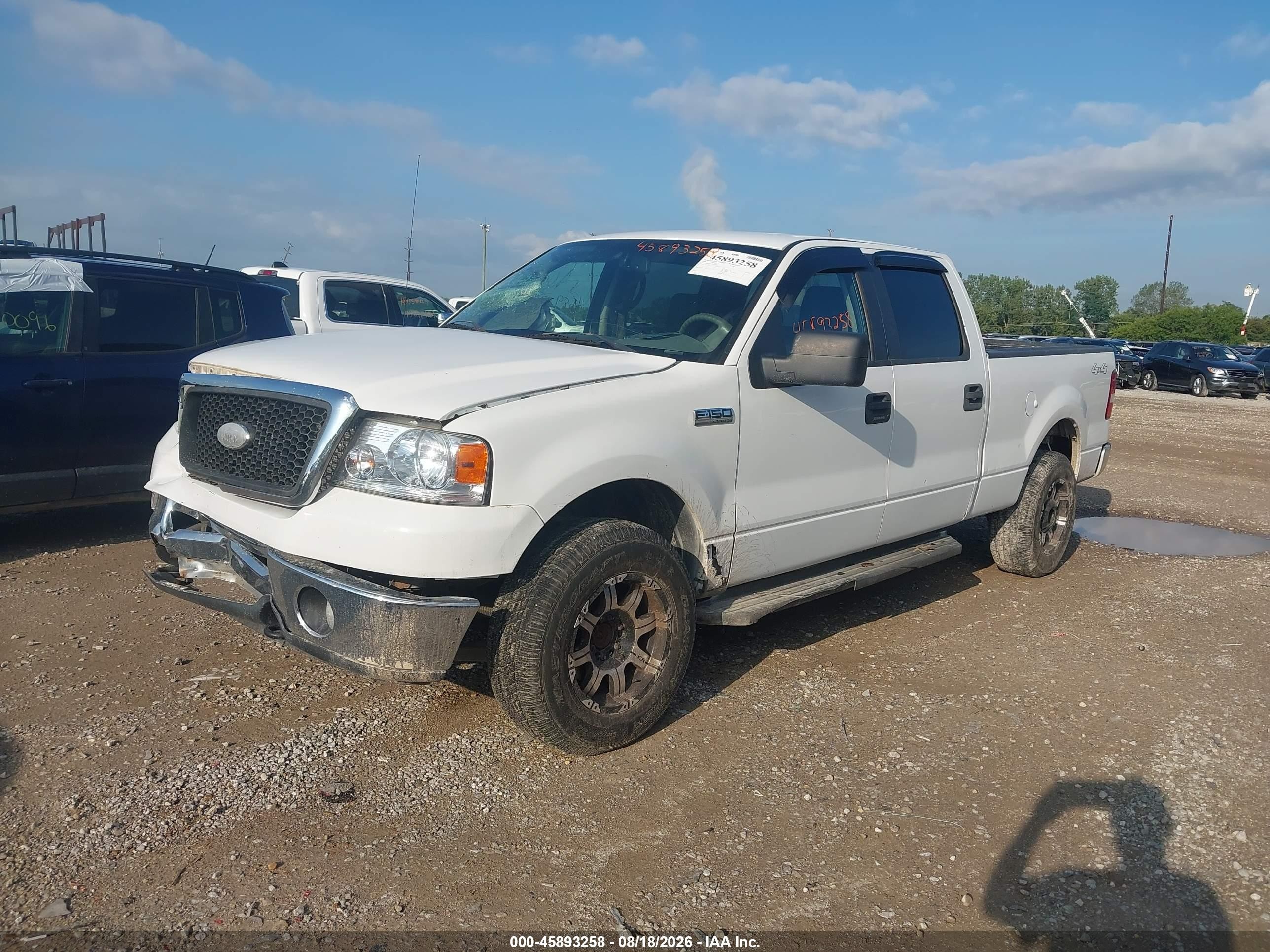 2008 Ford F-150 60th Anniversary/xl/xlt White vin: 1FTRW14W18KC37302