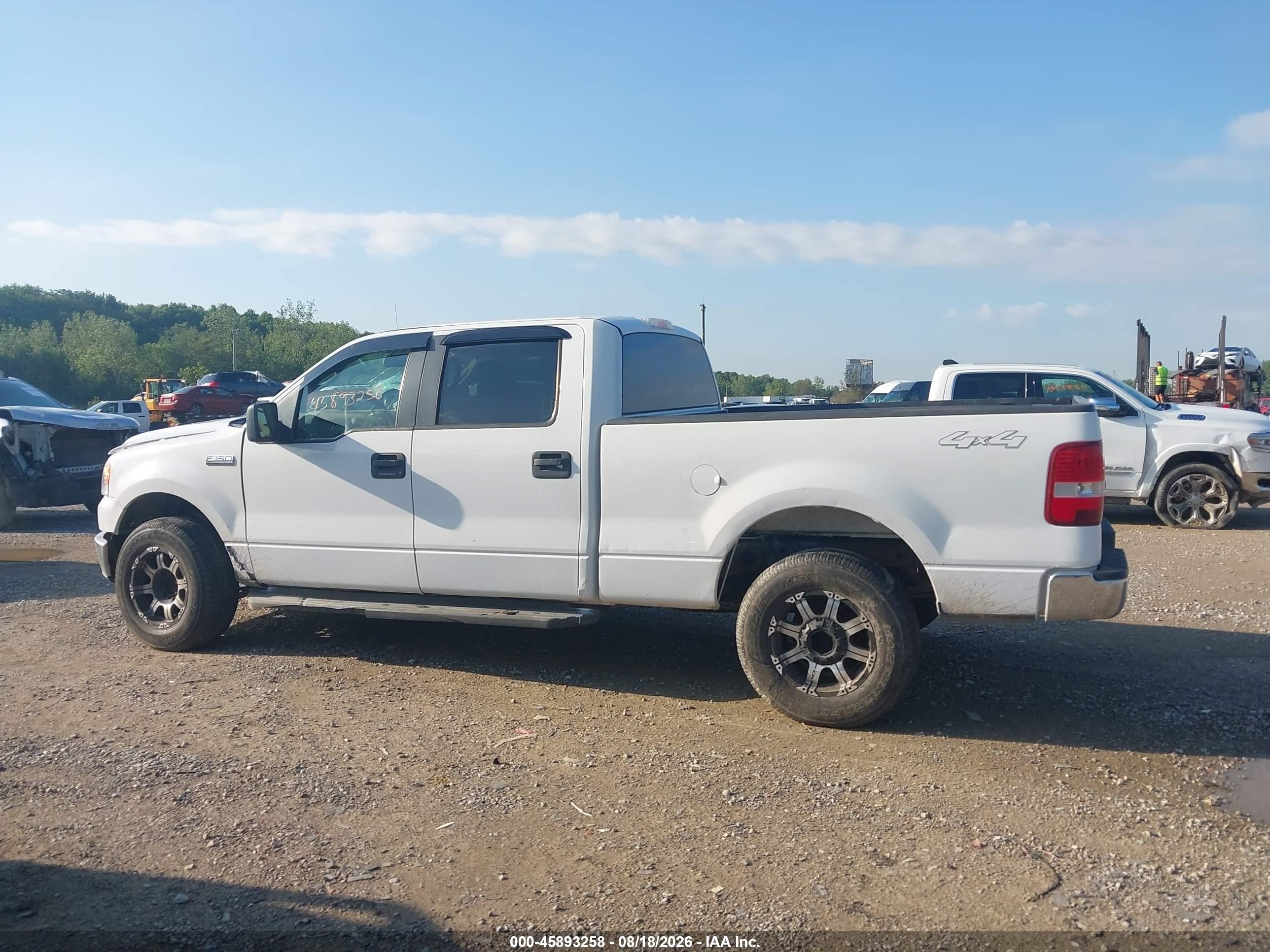2008 Ford F-150 60th Anniversary/xl/xlt White vin: 1FTRW14W18KC37302