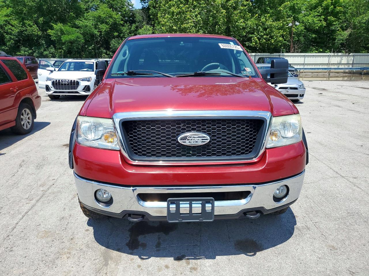 2007 Ford F150 Supercrew Красный vin: 1FTRW14W27FB52430