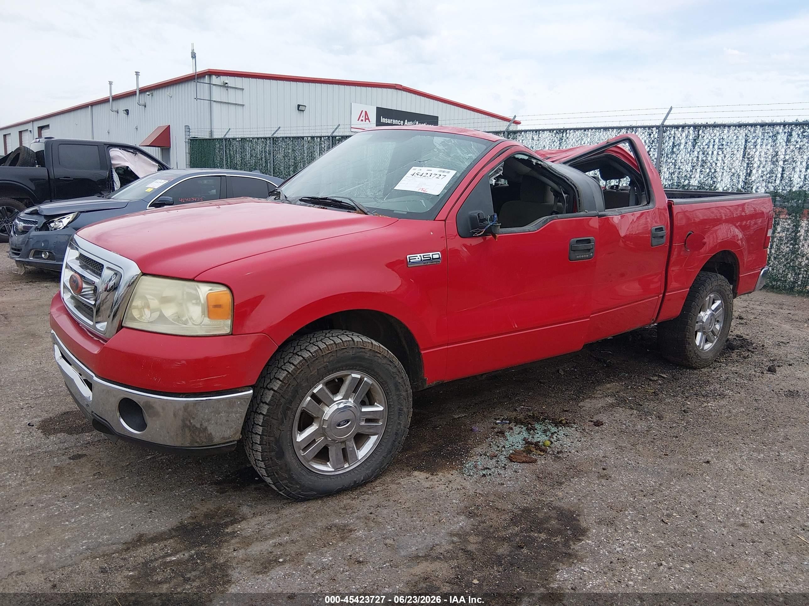 2008 Ford F-150 60th Anniversary/xl/xlt Красный vin: 1FTRW14W28KC53198