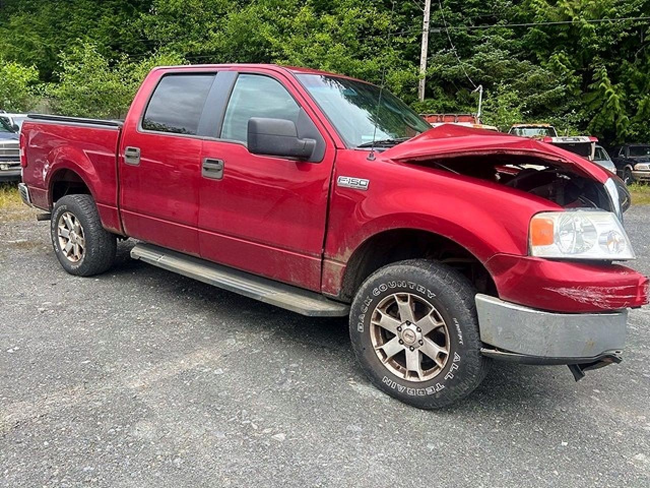 2008 Ford F150 Supercrew Maroon vin: 1FTRW14W38FB54558