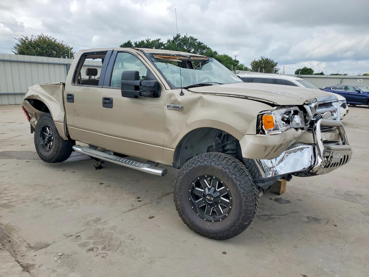 2008 Ford F150 Supercrew Tan vin: 1FTRW14W48FB37333