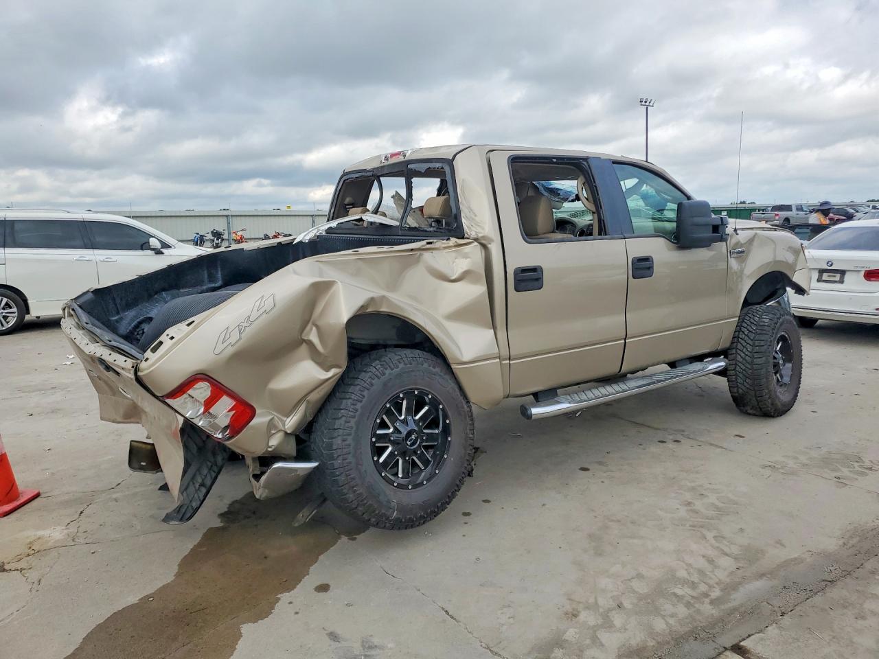 2008 Ford F150 Supercrew Tan vin: 1FTRW14W48FB37333