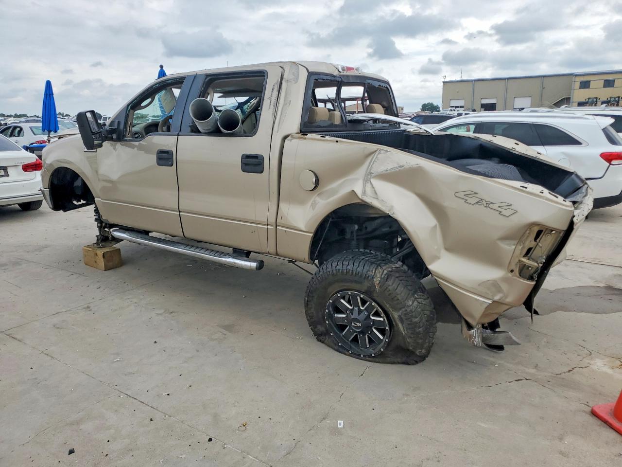2008 Ford F150 Supercrew Tan vin: 1FTRW14W48FB37333