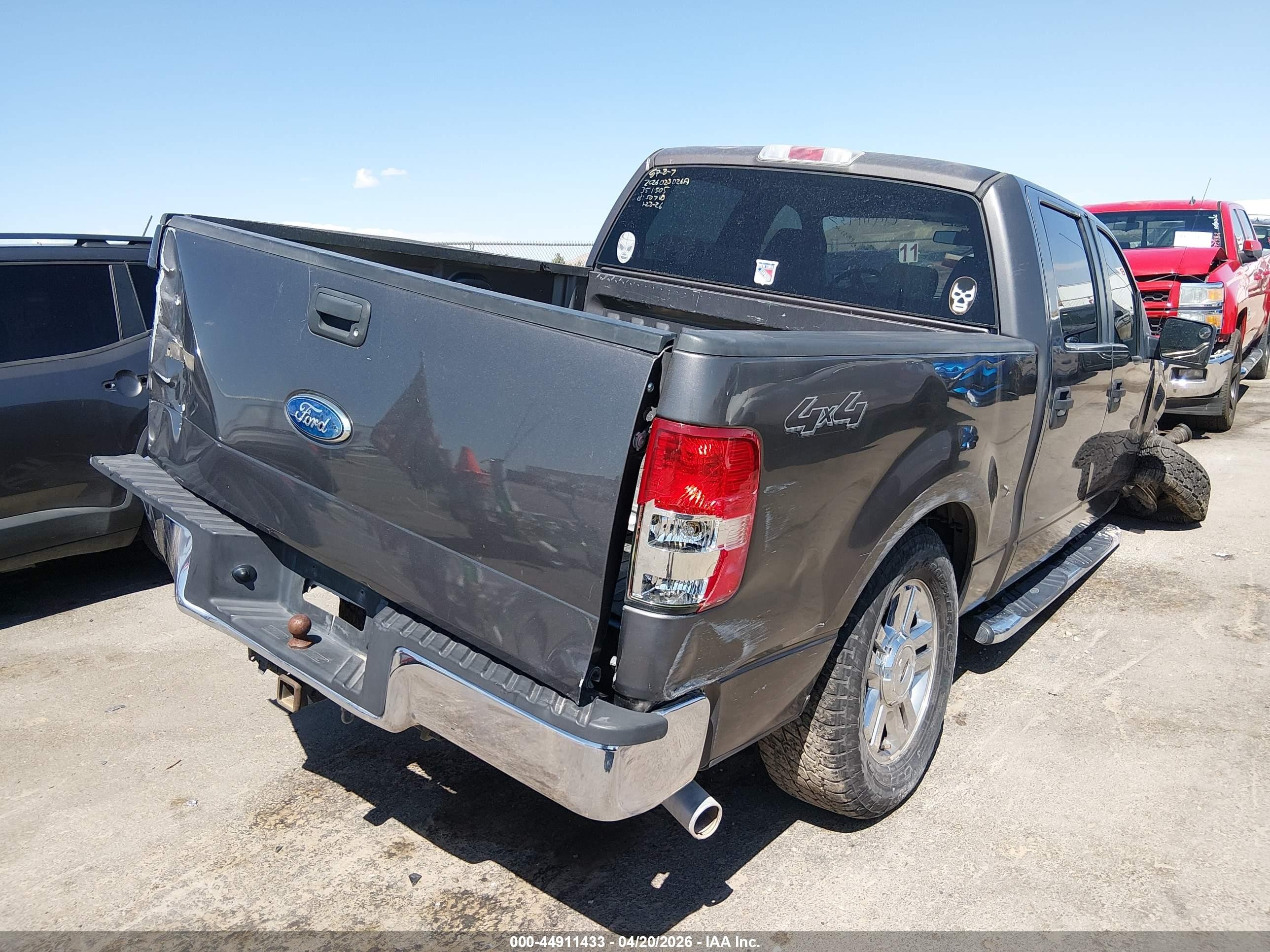 2007 Ford F-150 Xlt Gray vin: 1FTRW14W57KC01952