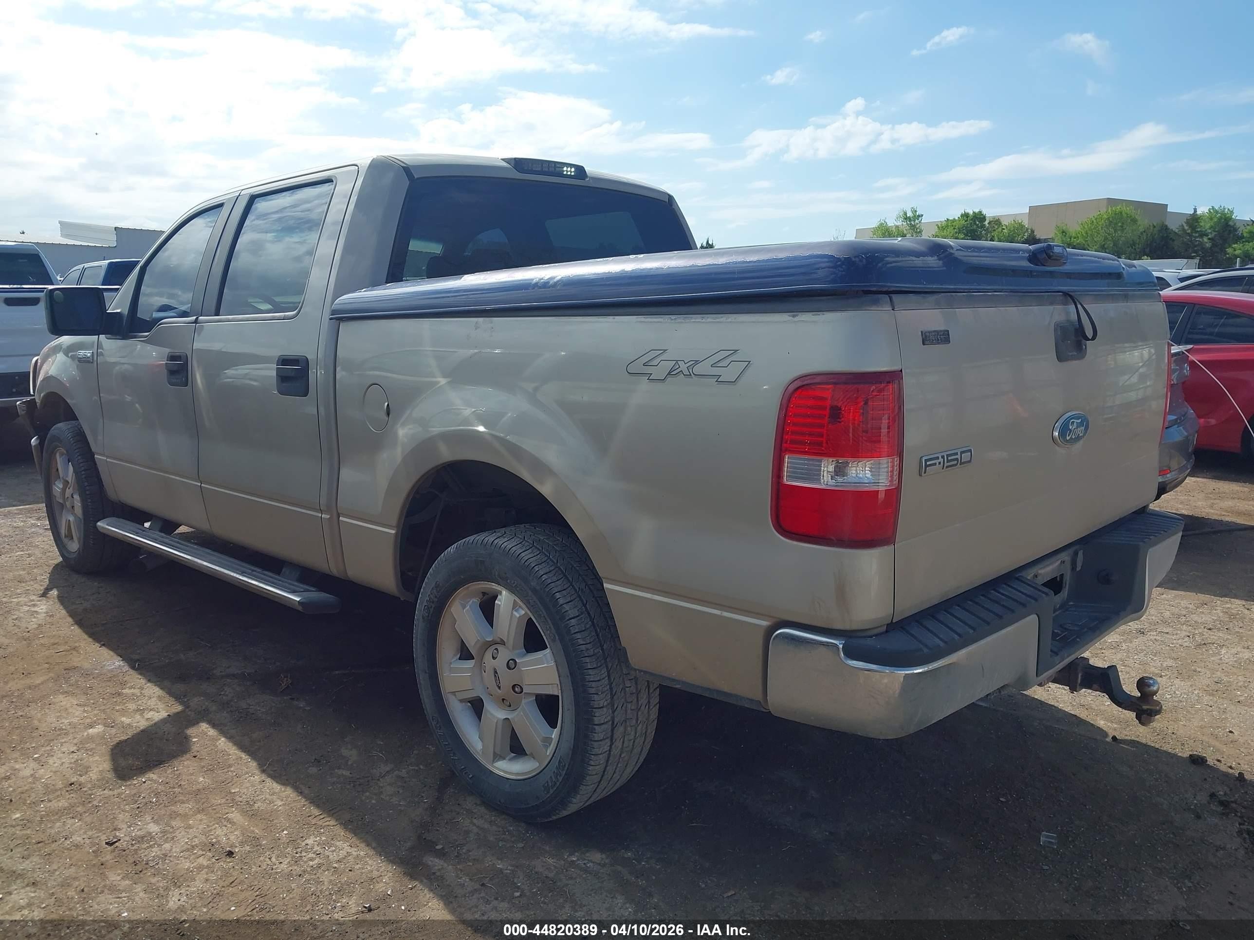 2007 Ford F-150 Xlt Beige vin: 1FTRW14W57KC12840