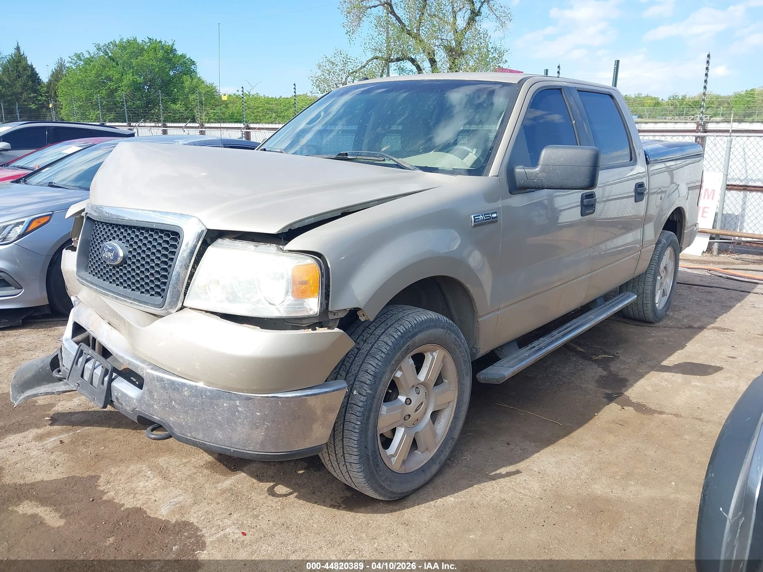2007 Ford F-150 Xlt Beige vin: 1FTRW14W57KC12840