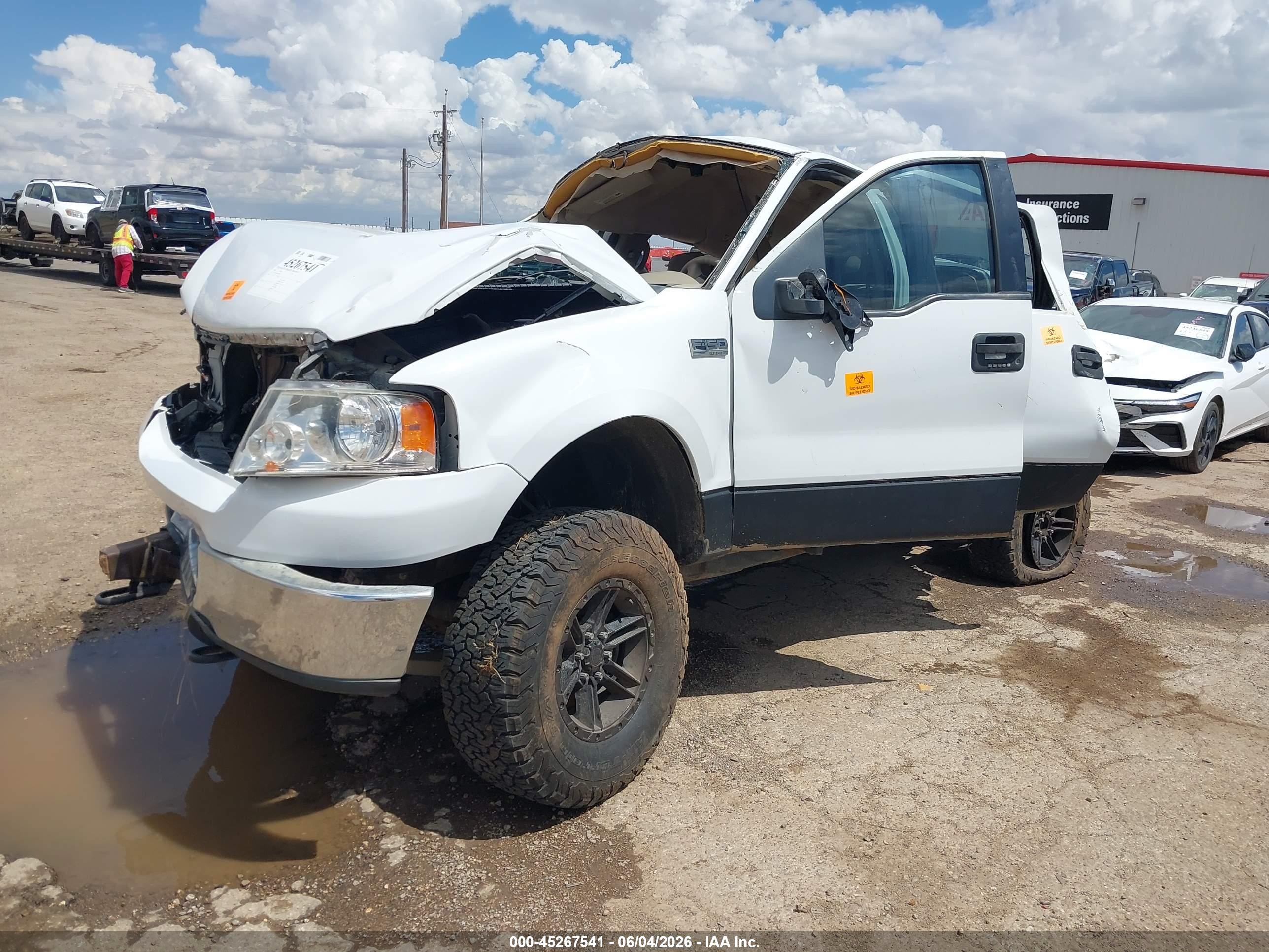 2006 Ford F-150 Xlt White vin: 1FTRW14W66KD98628