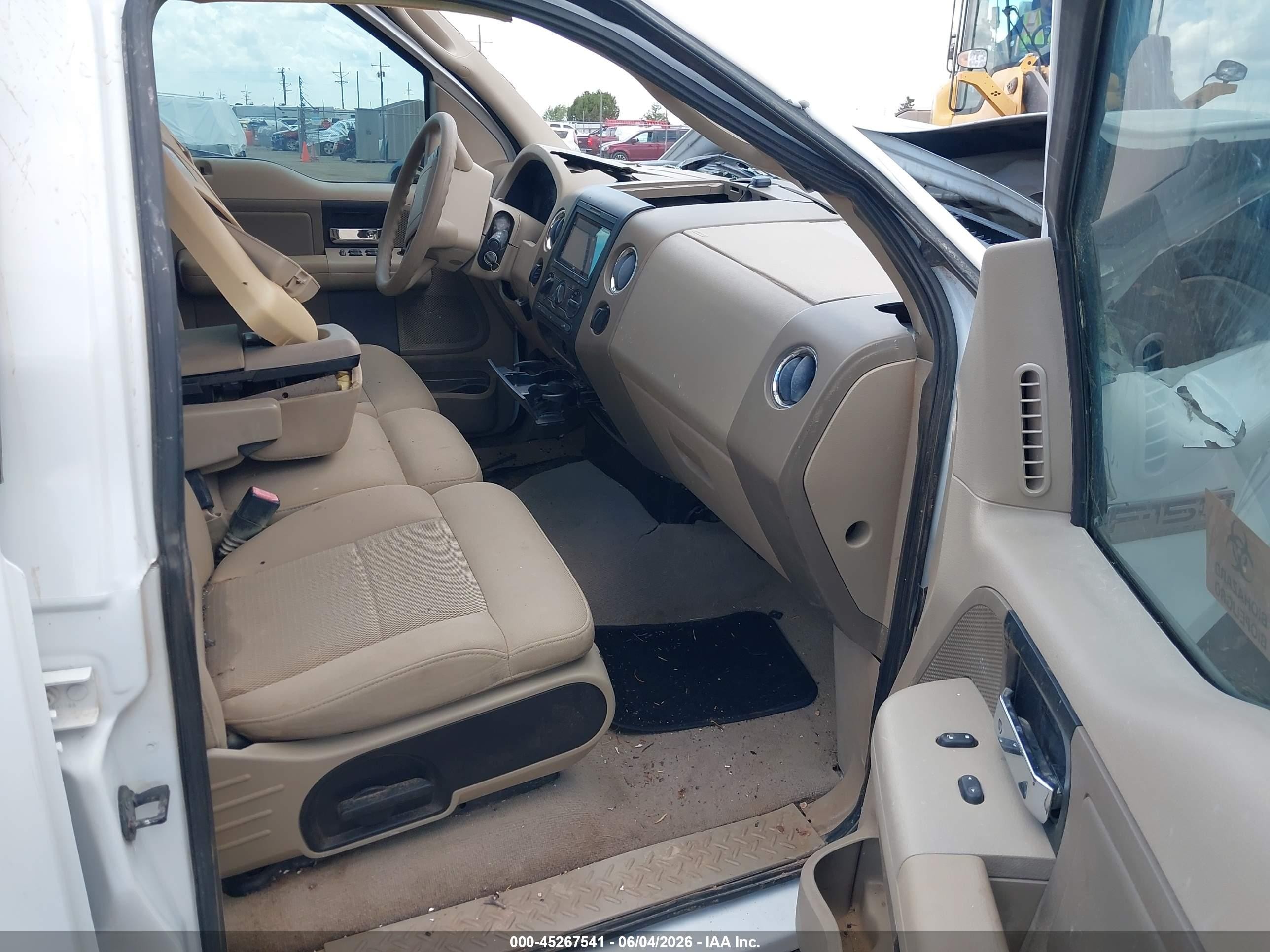 2006 Ford F-150 Xlt White vin: 1FTRW14W66KD98628
