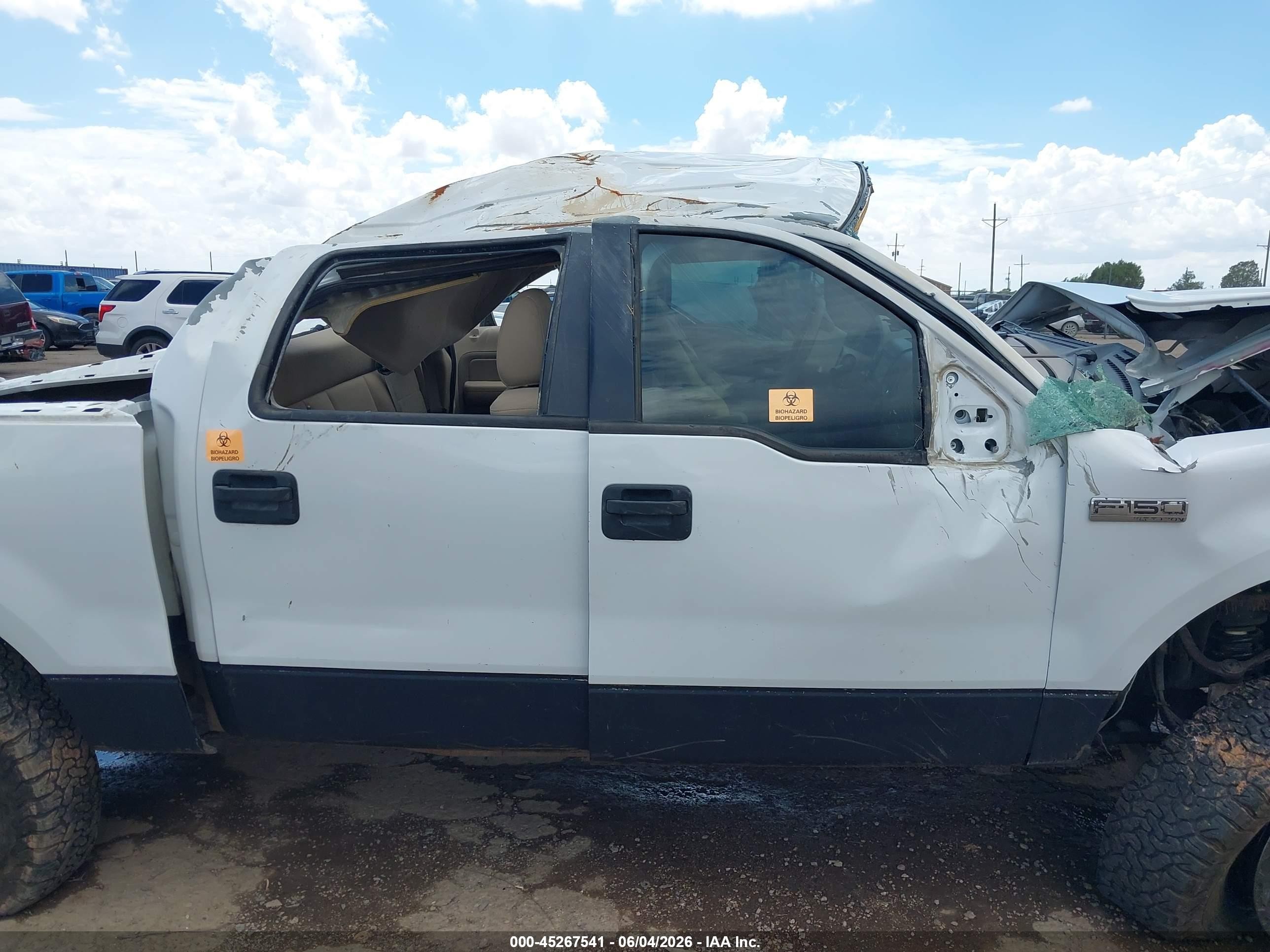 2006 Ford F-150 Xlt White vin: 1FTRW14W66KD98628