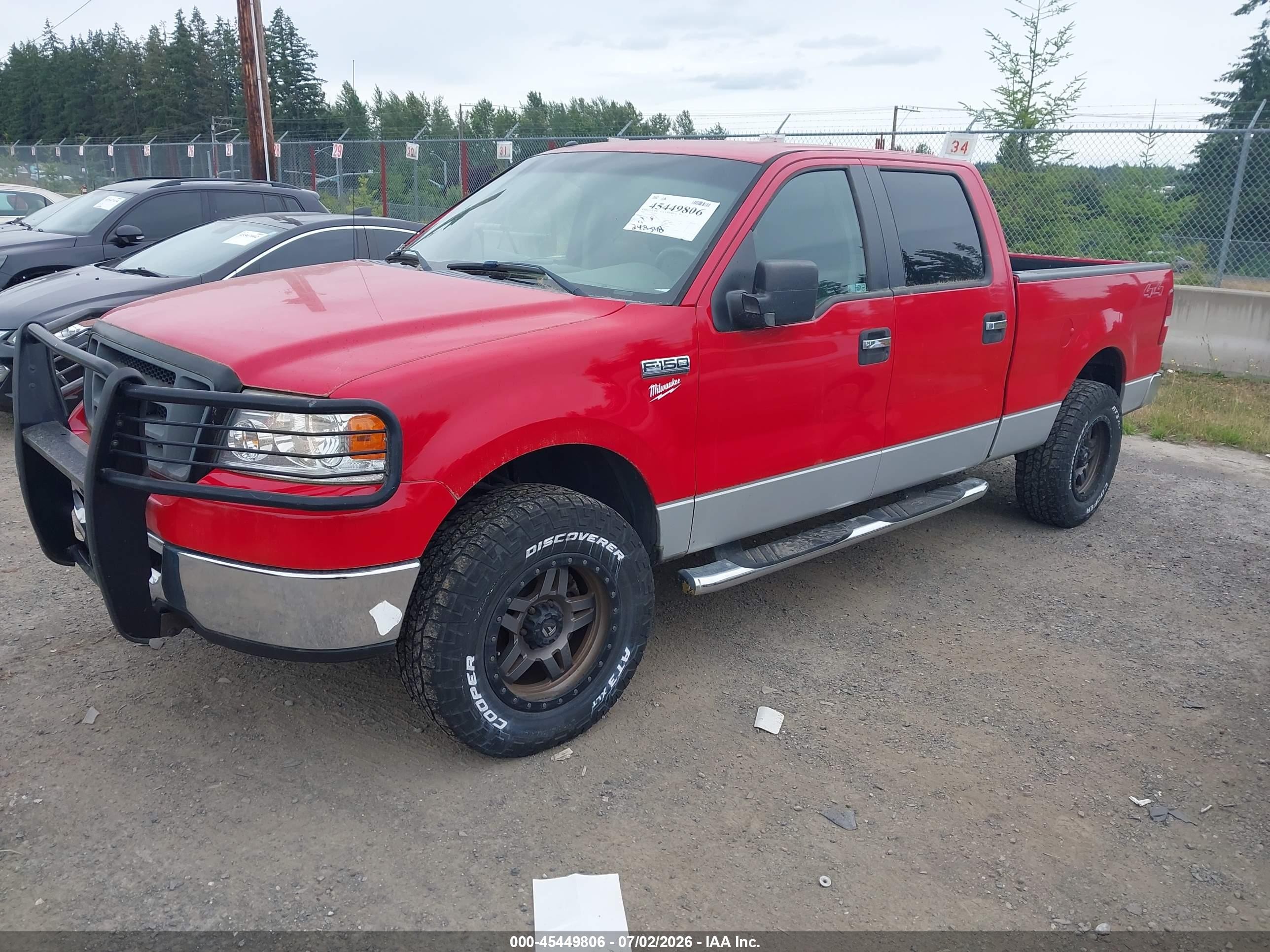 2008 Ford F-150 Xlt Red vin: 1FTRW14W68FA85929