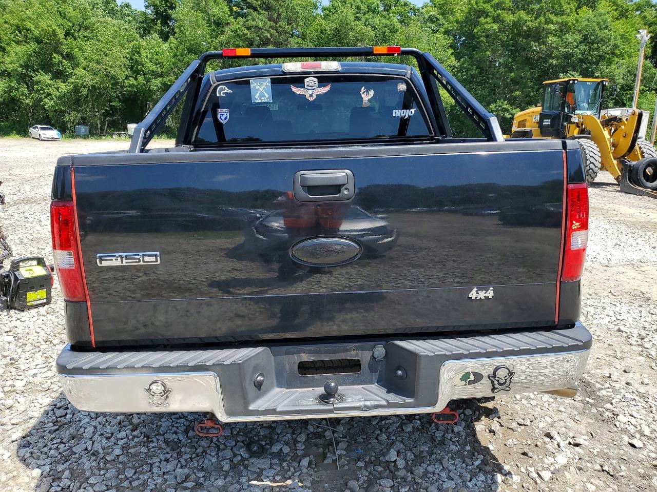 2008 Ford F150 Supercrew Black vin: 1FTRW14W68FB86405
