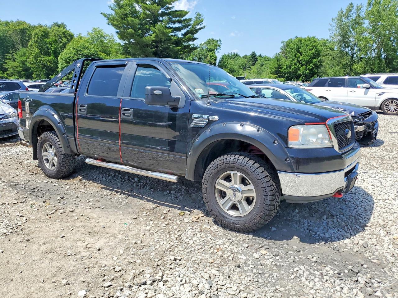 2008 Ford F150 Supercrew Black vin: 1FTRW14W68FB86405