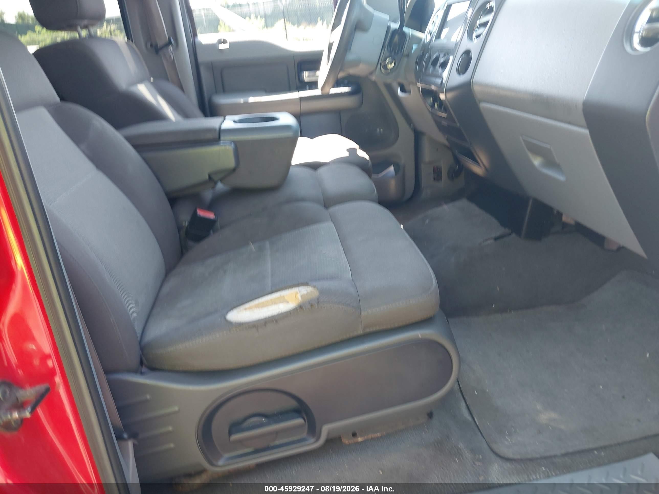 2006 Ford F-150 Xlt Red vin: 1FTRW14W76KD61927
