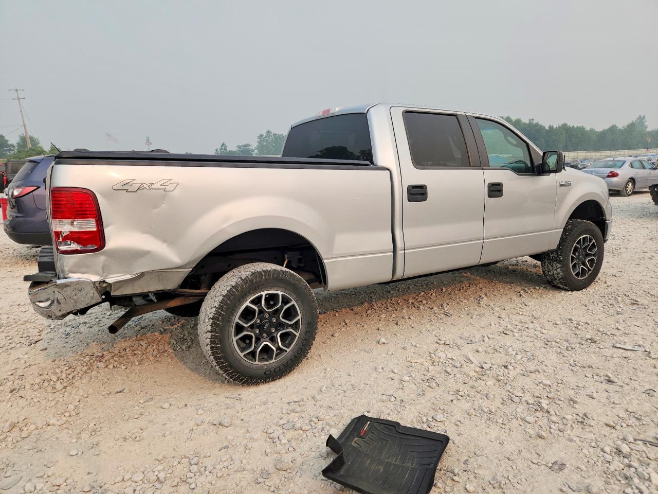 2007 Ford F150 Supercrew Silver vin: 1FTRW14W77FA68457
