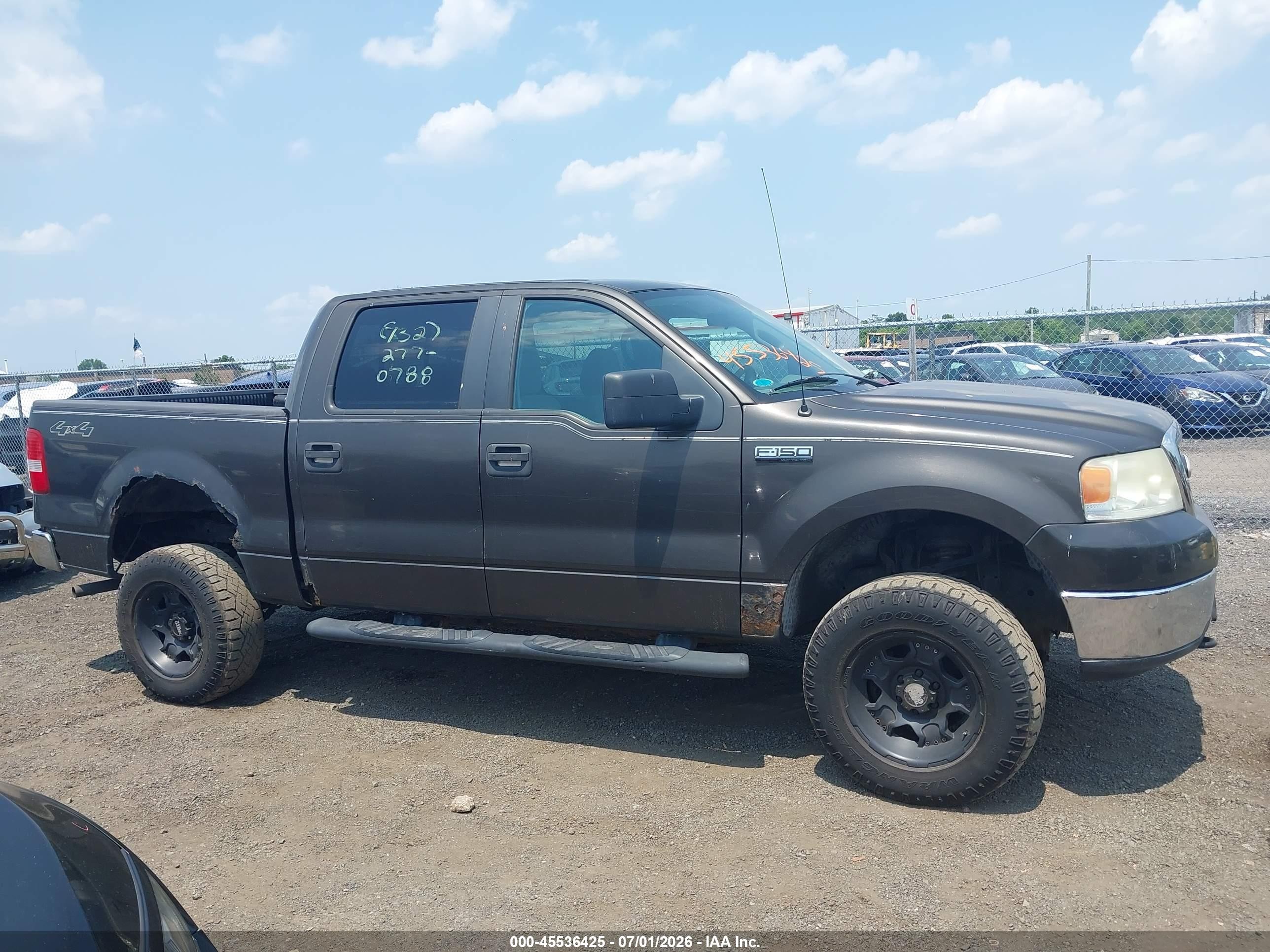 2007 Ford F-150 Xlt Gray vin: 1FTRW14W77FB27295