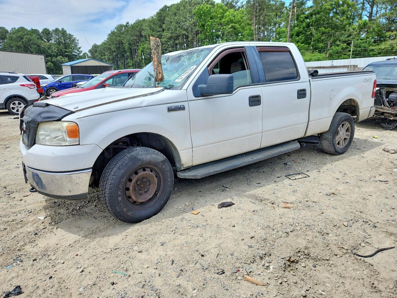 2007 Ford F150 Supercrew White vin: 1FTRW14W77KC31955