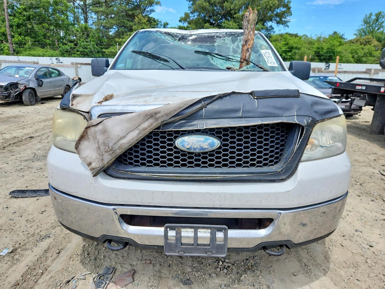 2007 Ford F150 Supercrew White vin: 1FTRW14W77KC31955